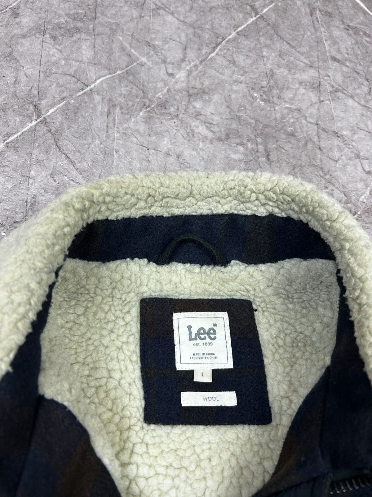 Lee Lee Vintage Fleece Wool Sherpa Jacket Size US M / EU 48-50 / 2 - 6 Thumbnail