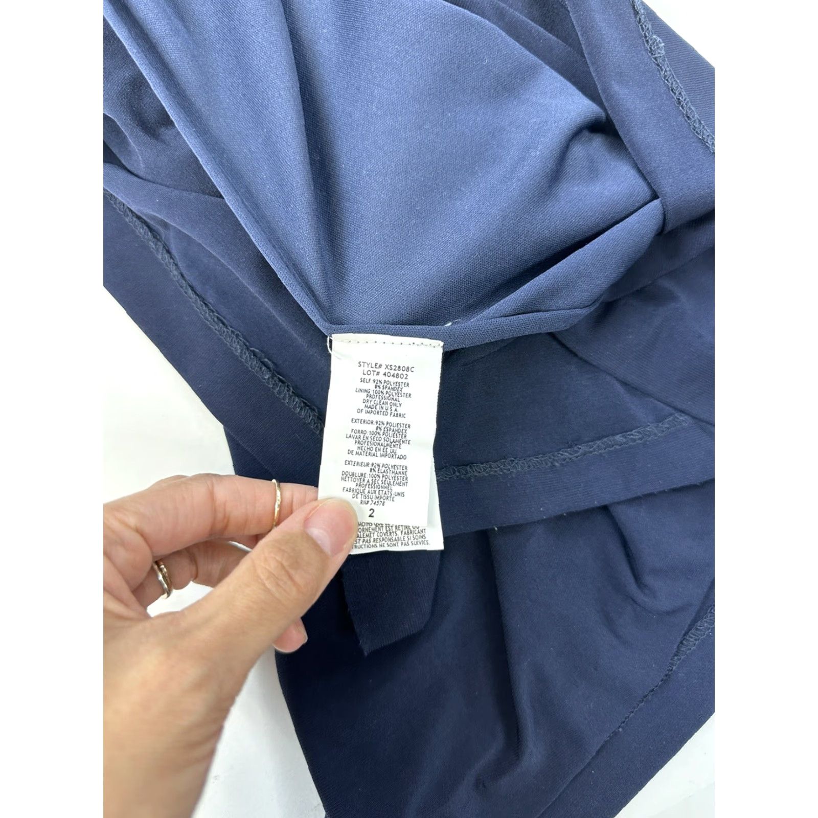 Vintage Cache Dress Women’s 2 Blue Slit Evening Gown Size XS / US 0-2 / IT 36-38 - 4 Thumbnail