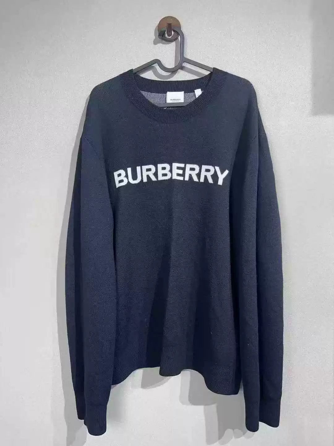 Burberry Burberry Logo Wool Sweater Size L Size US L / EU 52-54 / 3 - 1 Thumbnail