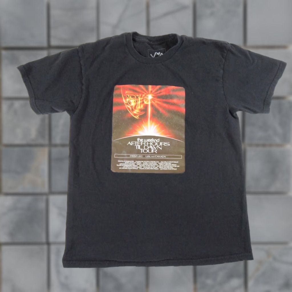 Vintage The Weeknd After Hours Til Dawn Tour Shirt Mens Large Black Graphic Cotton Short Sleeve R&B Hip Hop Size US L / EU 52-54 / 3 - 1 Thumbnail