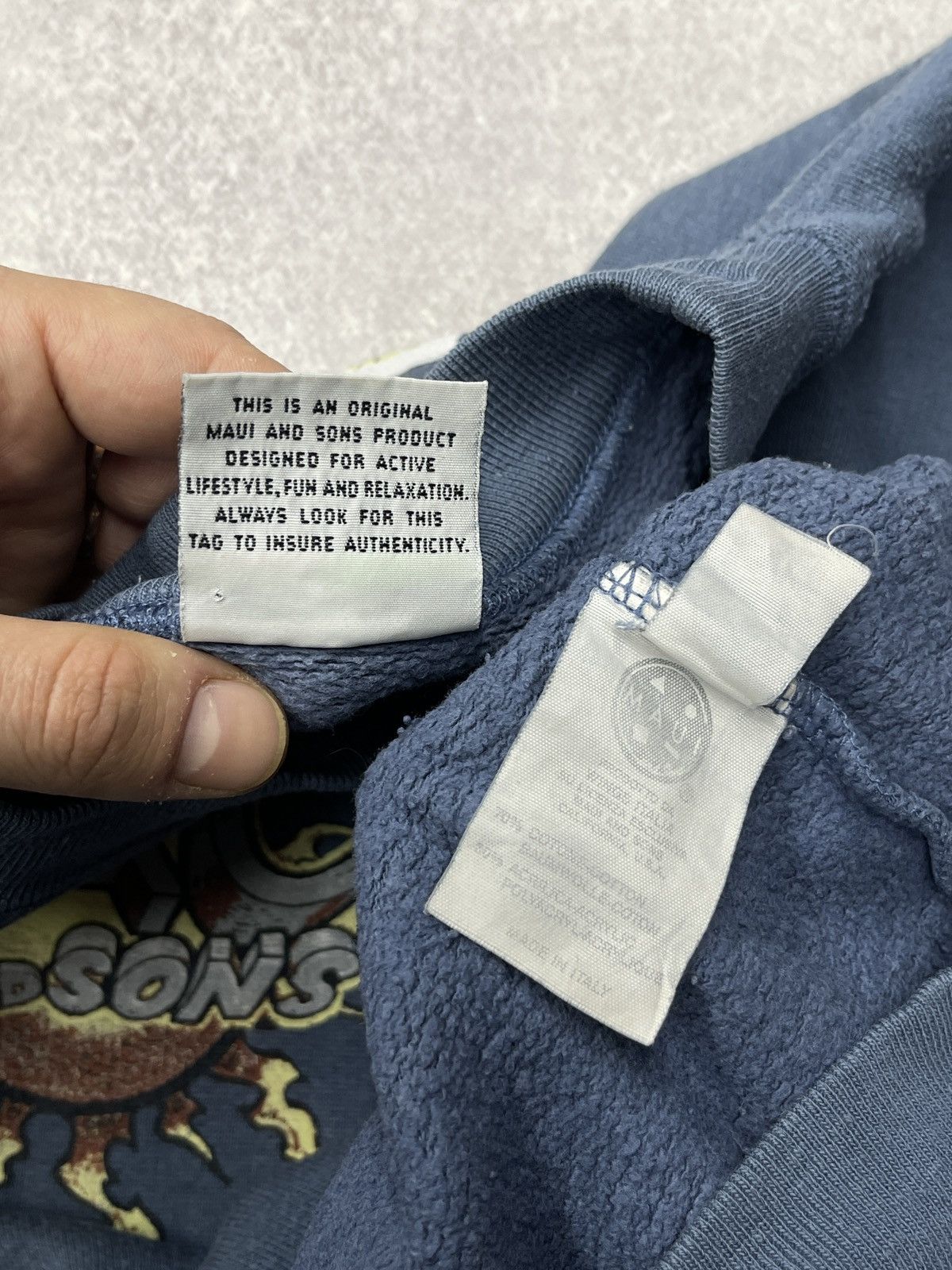Maui and Sons × Vintage Vintage Maui and Sons Sweatshirt Blue Surf Style USA Size US XL / EU 56 / 4 - 12 Thumbnail