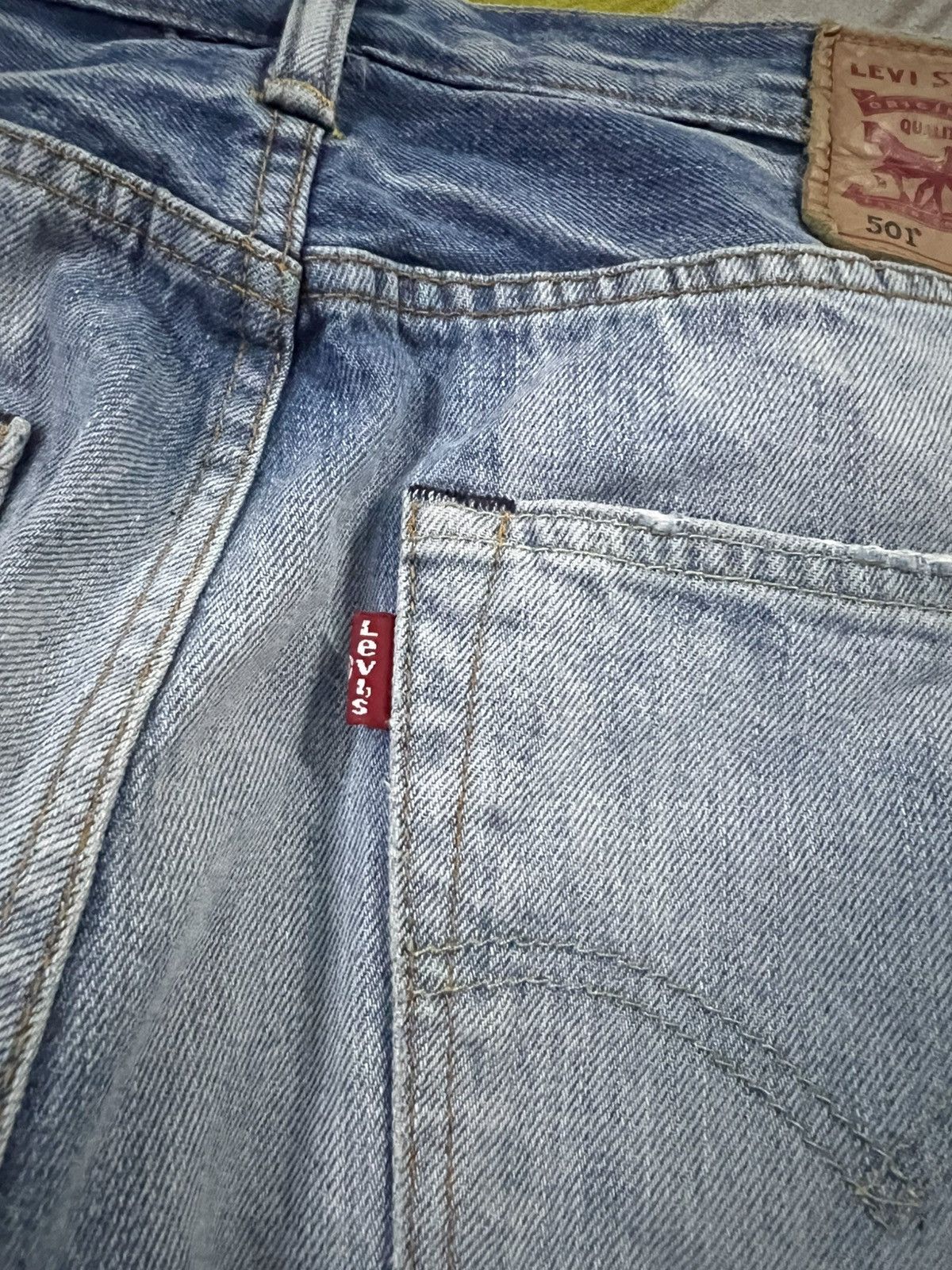 Levi's Vintage Levis 501 Distress Stone Wash Jean Size US 34 / EU 50 - 20 Thumbnail