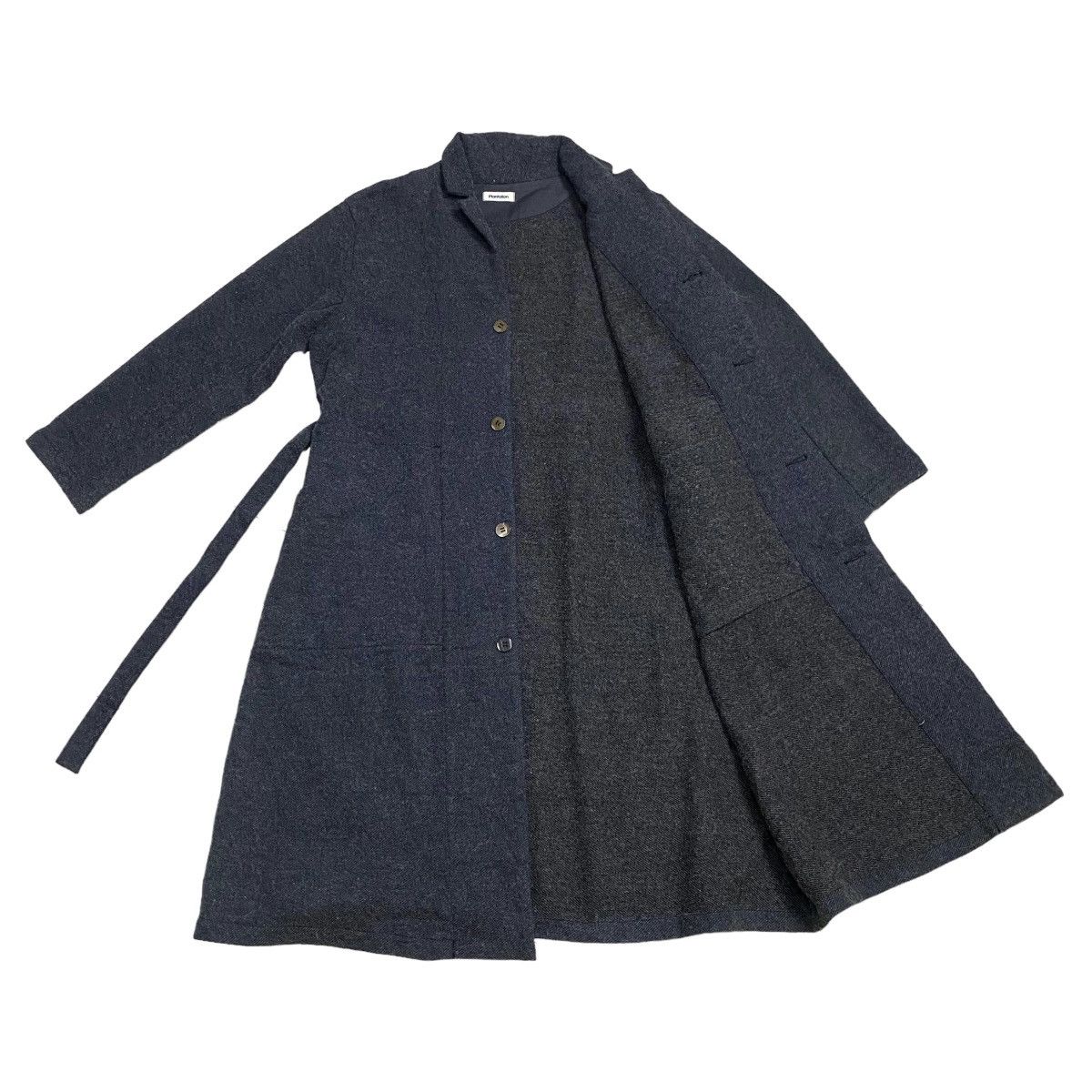 Issey Miyake × Japanese Brand ISSEY MIYAKE PLANTATION WOOL TRENCHCOAT Size US M / EU 48-50 / 2 - 7 Thumbnail
