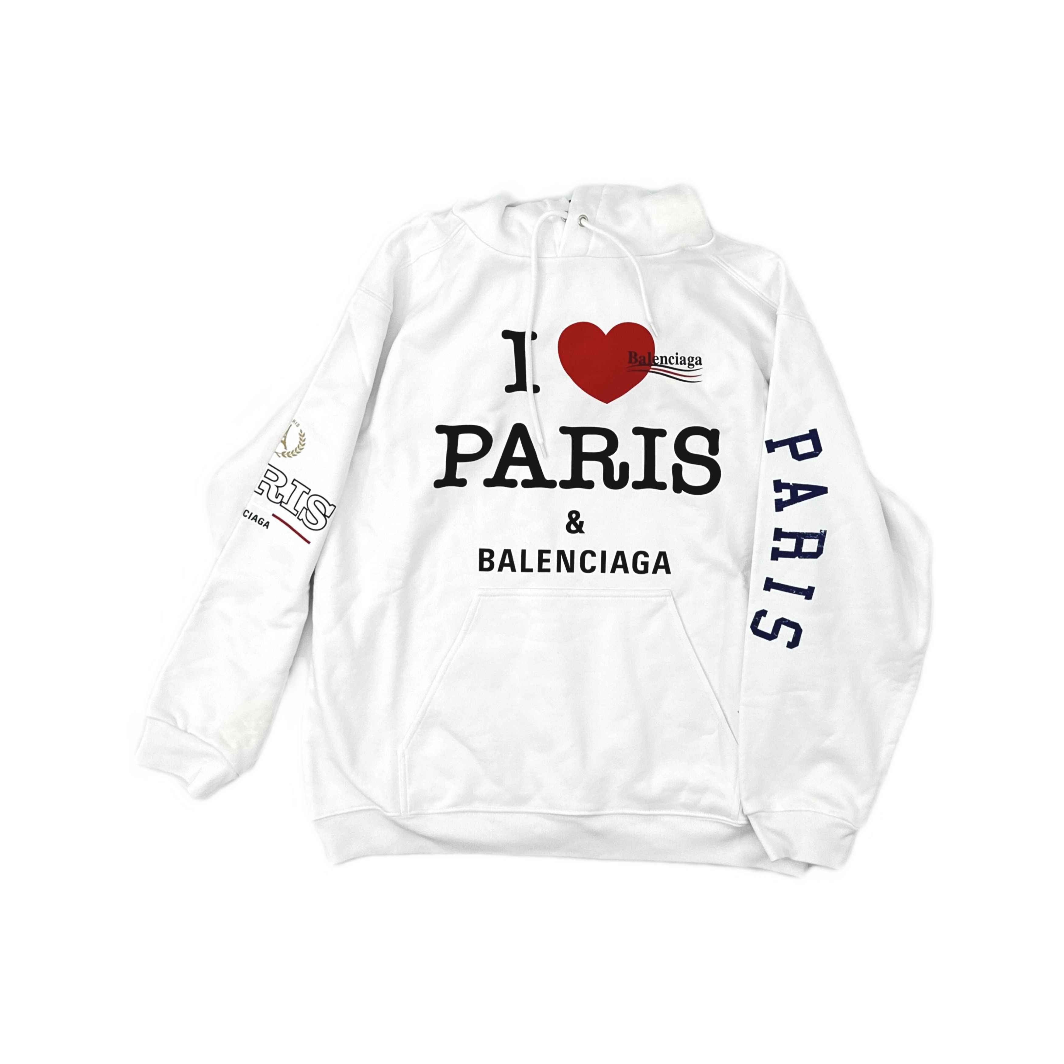 Balenciaga Balenciaga I Love Paris Graphic Hoodie Size M Size US M / EU 48-50 / 2 - 1 Thumbnail