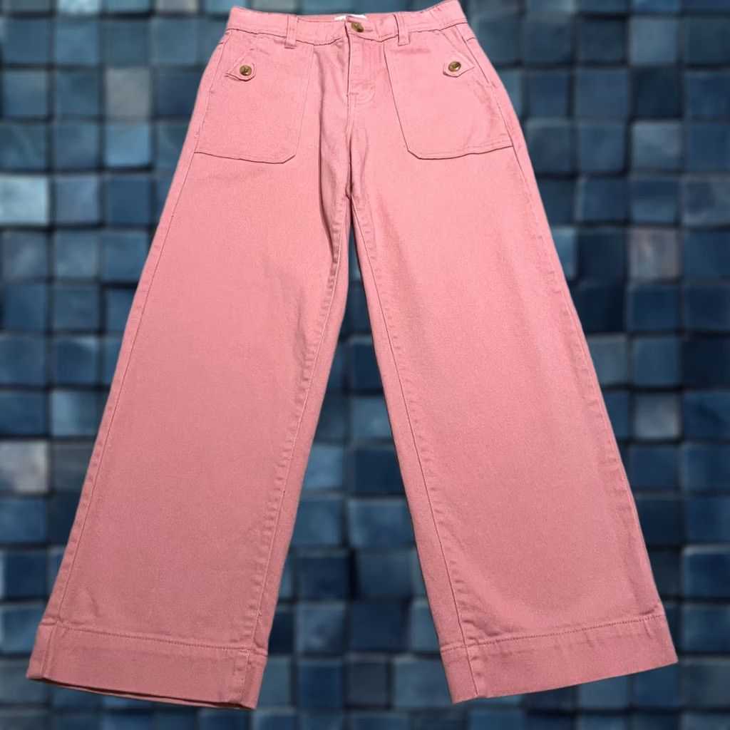 Vintage Curve Appeal Womens Jeans Pink High Rise Wide Leg Medium Wash sz 2 Size 26" / US 2 / IT 38 - 1 Thumbnail