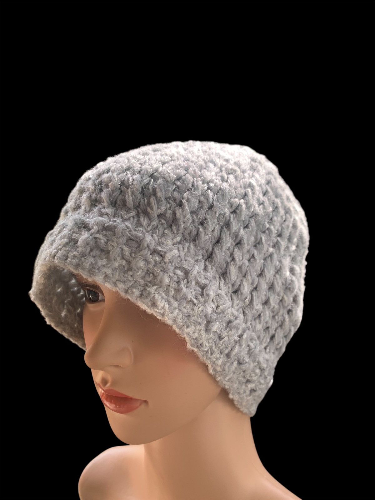 Handmade × Japanese Brand × Vintage crochet knitted handmade beanie hats Size ONE SIZE - 2 Thumbnail