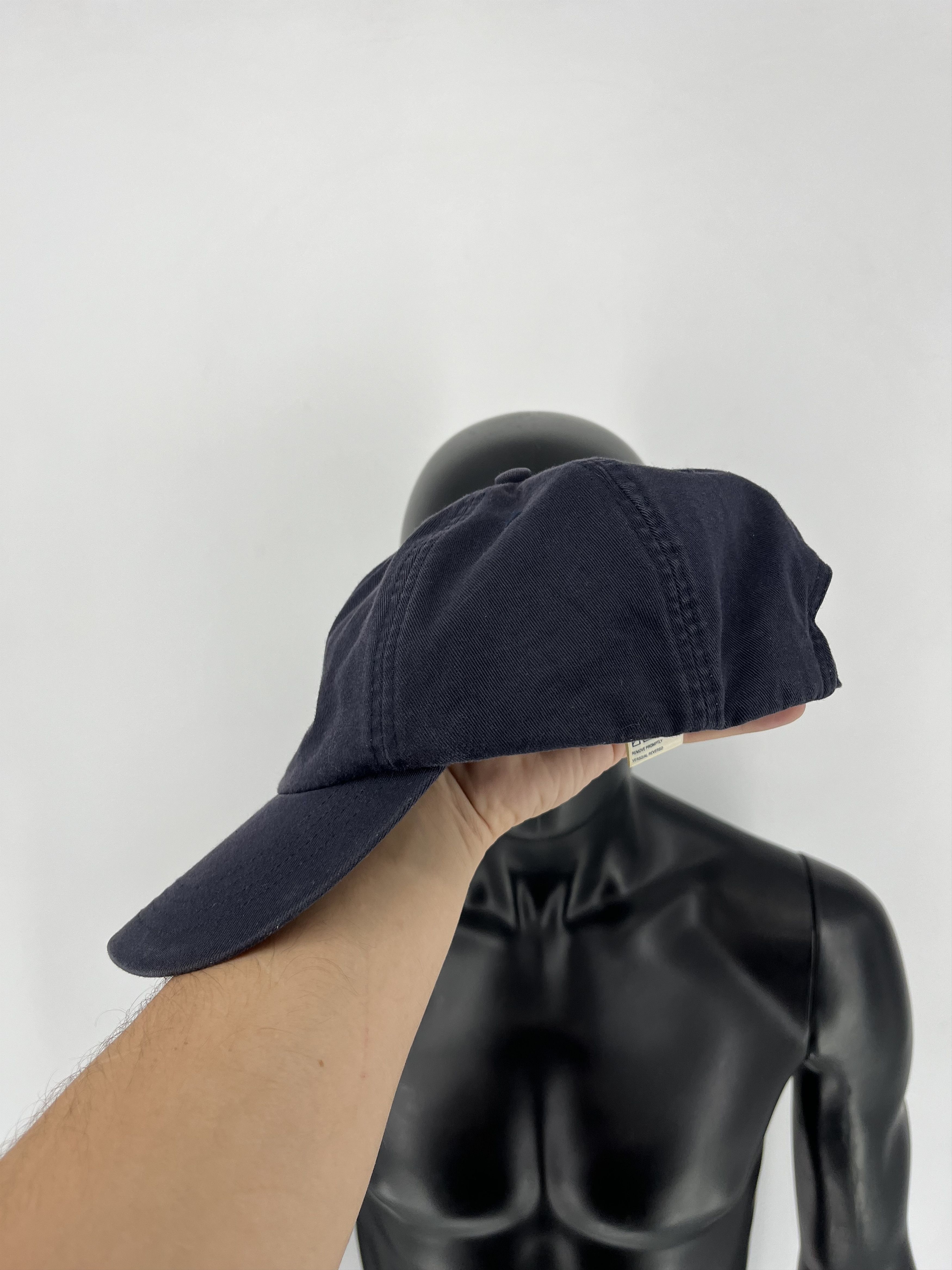 Tommy Hilfiger × Vintage VINTAGE Tommy Hilfiger Hat Cap Snap Back Navy Flag Logo 90s Size ONE SIZE - 4 Thumbnail