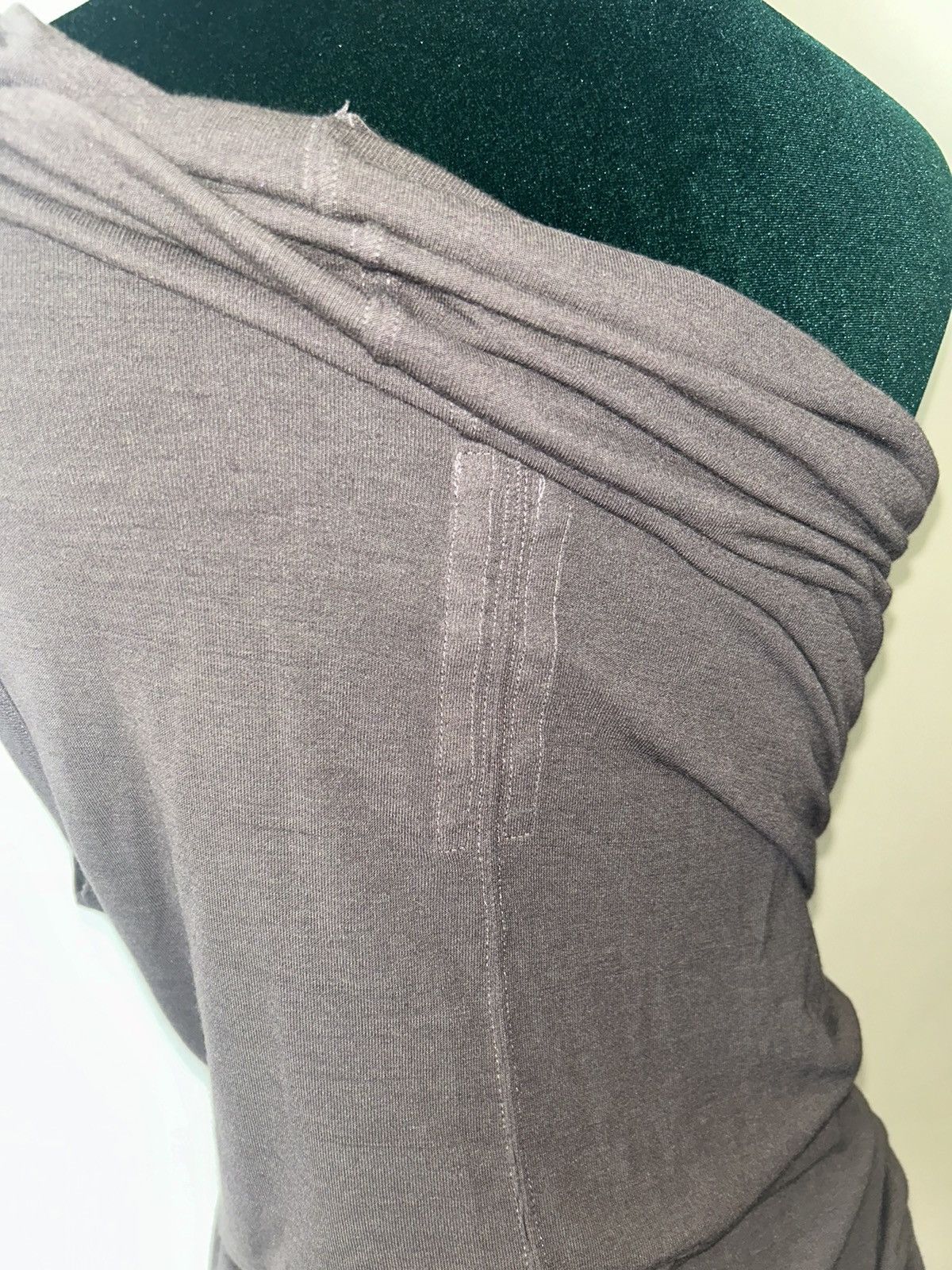 Designer × Rick Owens × Rick Owens Drkshdw One shoulder Rick Owen’s drkshdw long tank top Size L / US 10 / IT 46 - 4 Thumbnail