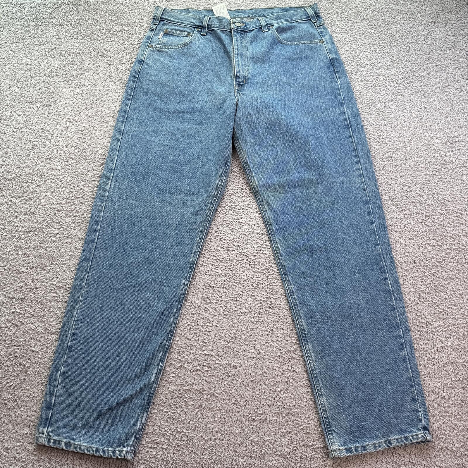 Carhartt Carhartt B17 STW Relaxed Fit Jeans Light Wash Denim 38x32 Size US 38 / EU 54 - 1 Thumbnail