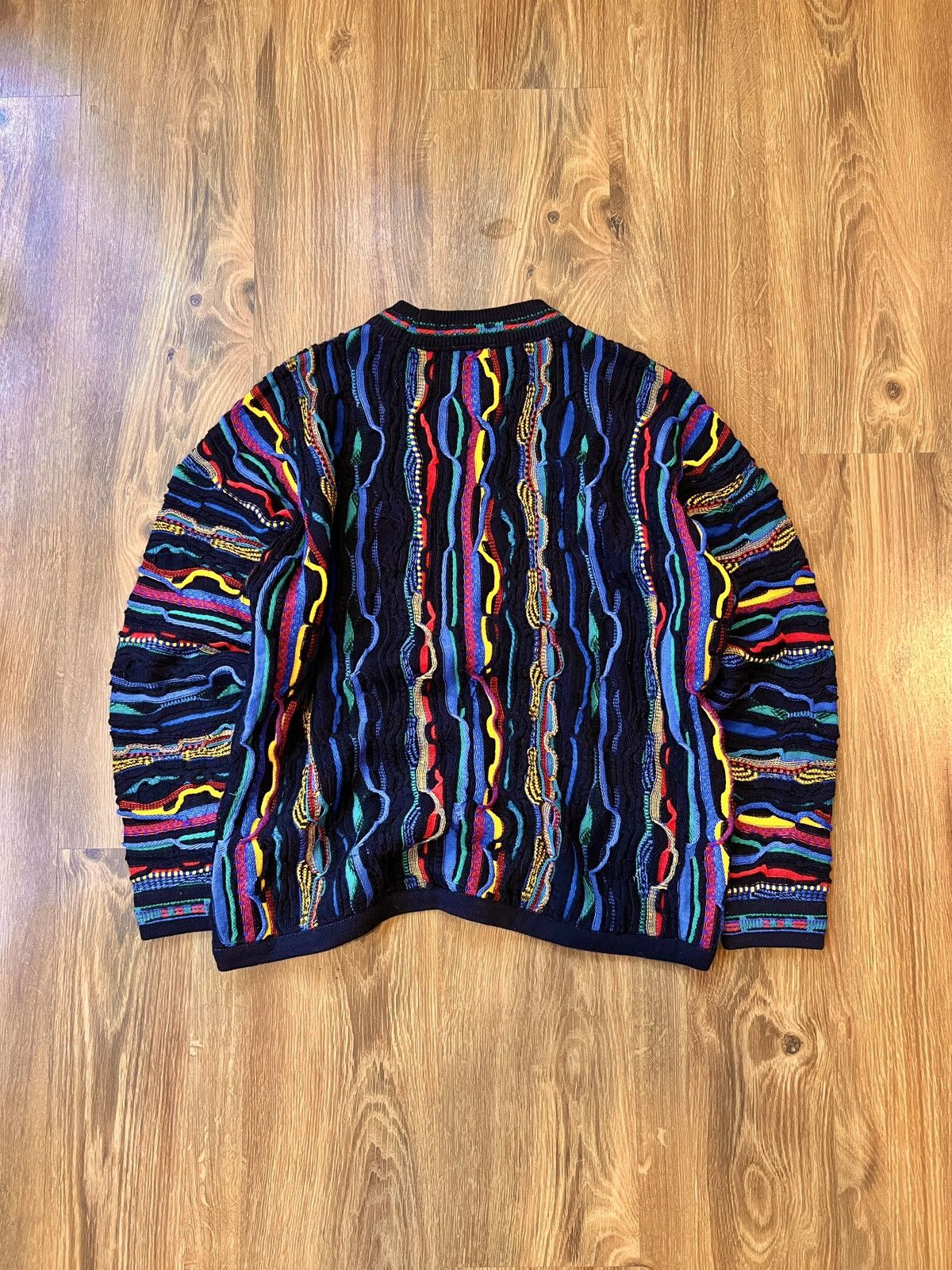 Coogi Rare Coogi 3D Knit / Sweater (Black/Blue/Red/Yellow) Size US M / EU 48-50 / 2 - 5 Thumbnail