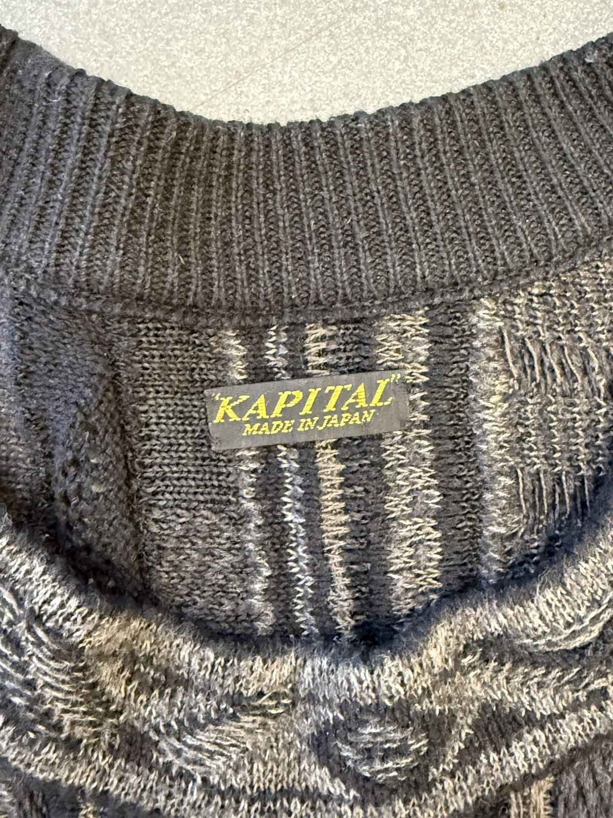 Kapital Kapital 7g Boro Gaudy Peace Sweater Vest Size US XXL / EU 58 / 5 - 3 Thumbnail