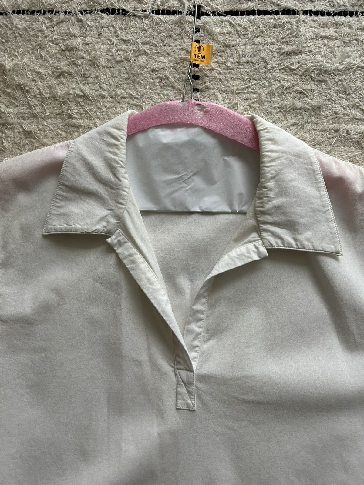 Vintage Becken White Short Sleeve Dress Shirt Size US M / EU 48-50 / 2 - 2 Thumbnail