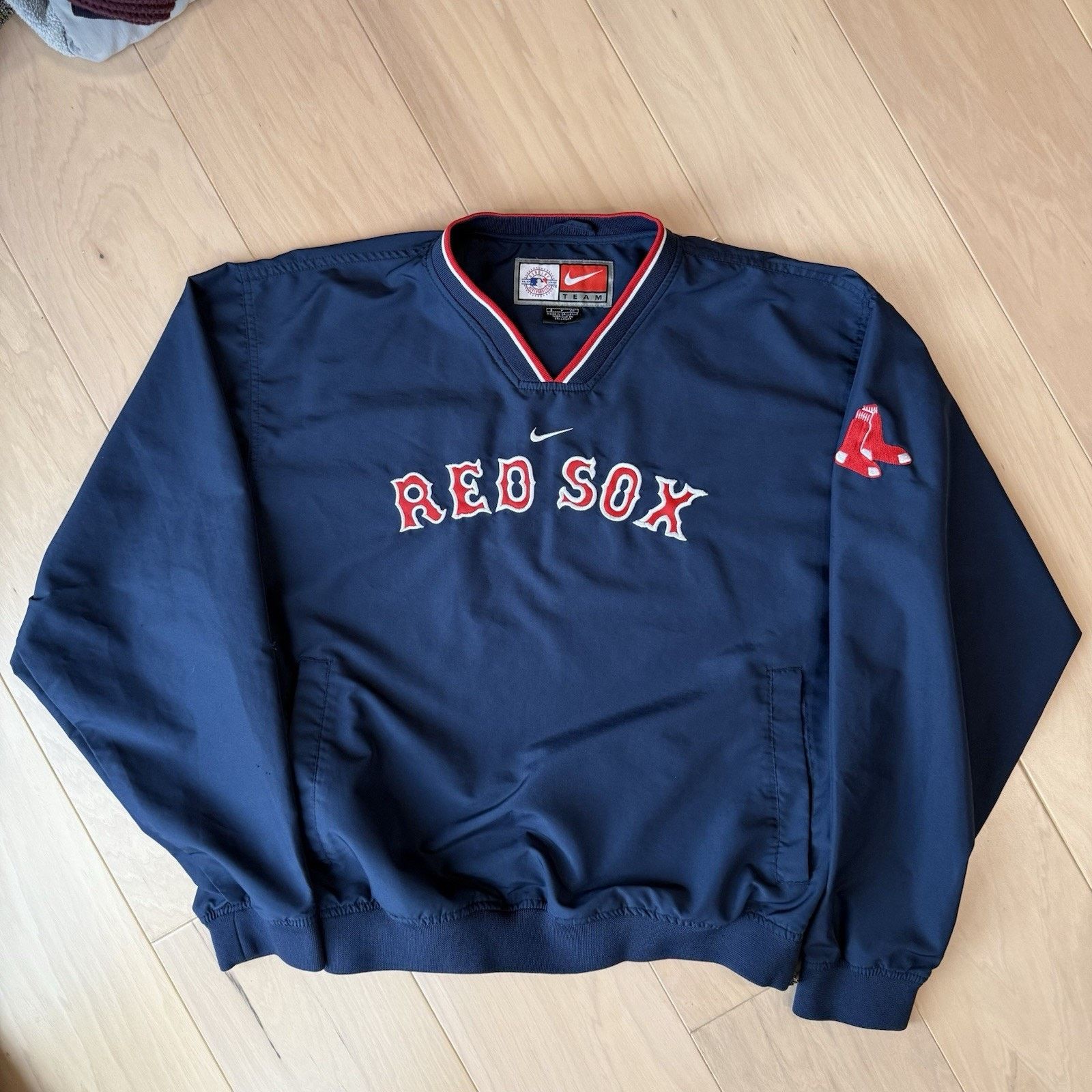 Nike × Vintage Vintage Boston Red Sox Sweatshirt Small Navy Y2K Nike Center Size US S / EU 44-46 / 1 - 2 Thumbnail