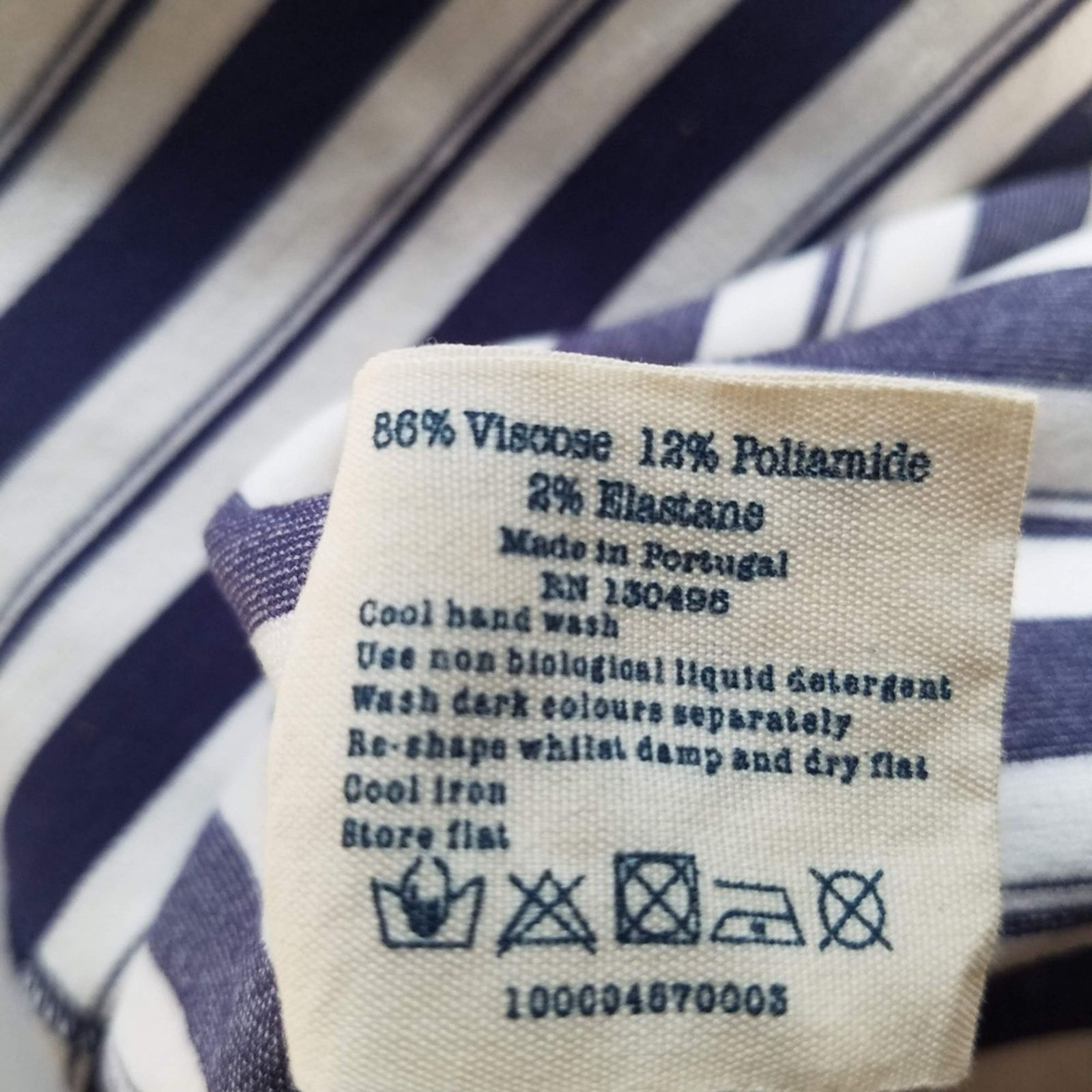 Jack Wills Jack Wills striped mini tank dress sz 10 navy white Size L / US 10 / IT 46 - 10 Thumbnail