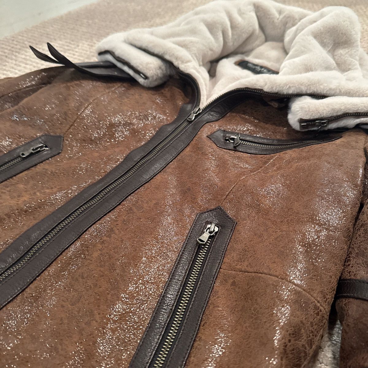 Tornado Mart Tornado mart fur lined leather jacket Size US M / EU 48-50 / 2 - 5 Thumbnail