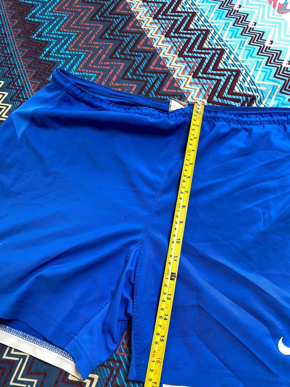 Nike shorts blue streetwear logo NIKE Vintage crazy Y2K Size US 34 / EU 50 - 14 Thumbnail