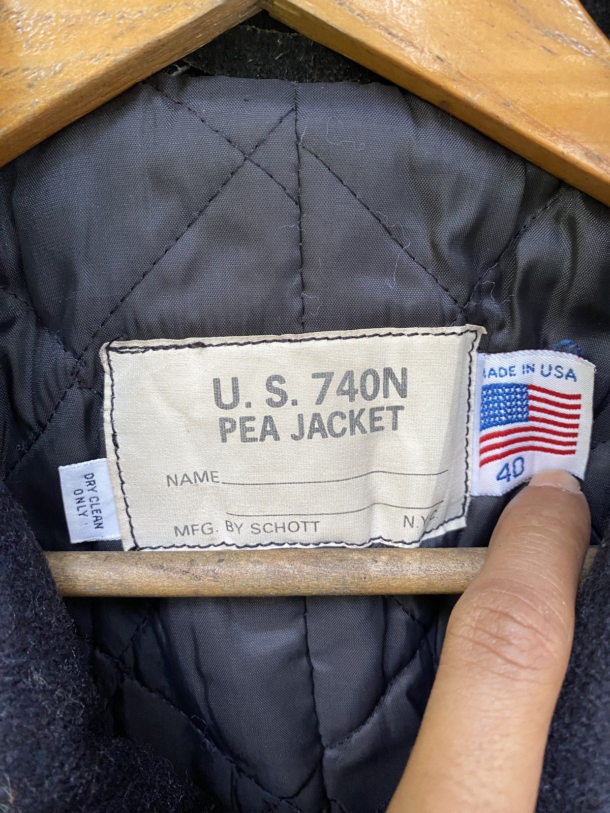 Schott × Vintage ✨Steals✨Vintage Schott NYC US 740N Pea Jacket Size US M / EU 48-50 / 2 - 7 Thumbnail