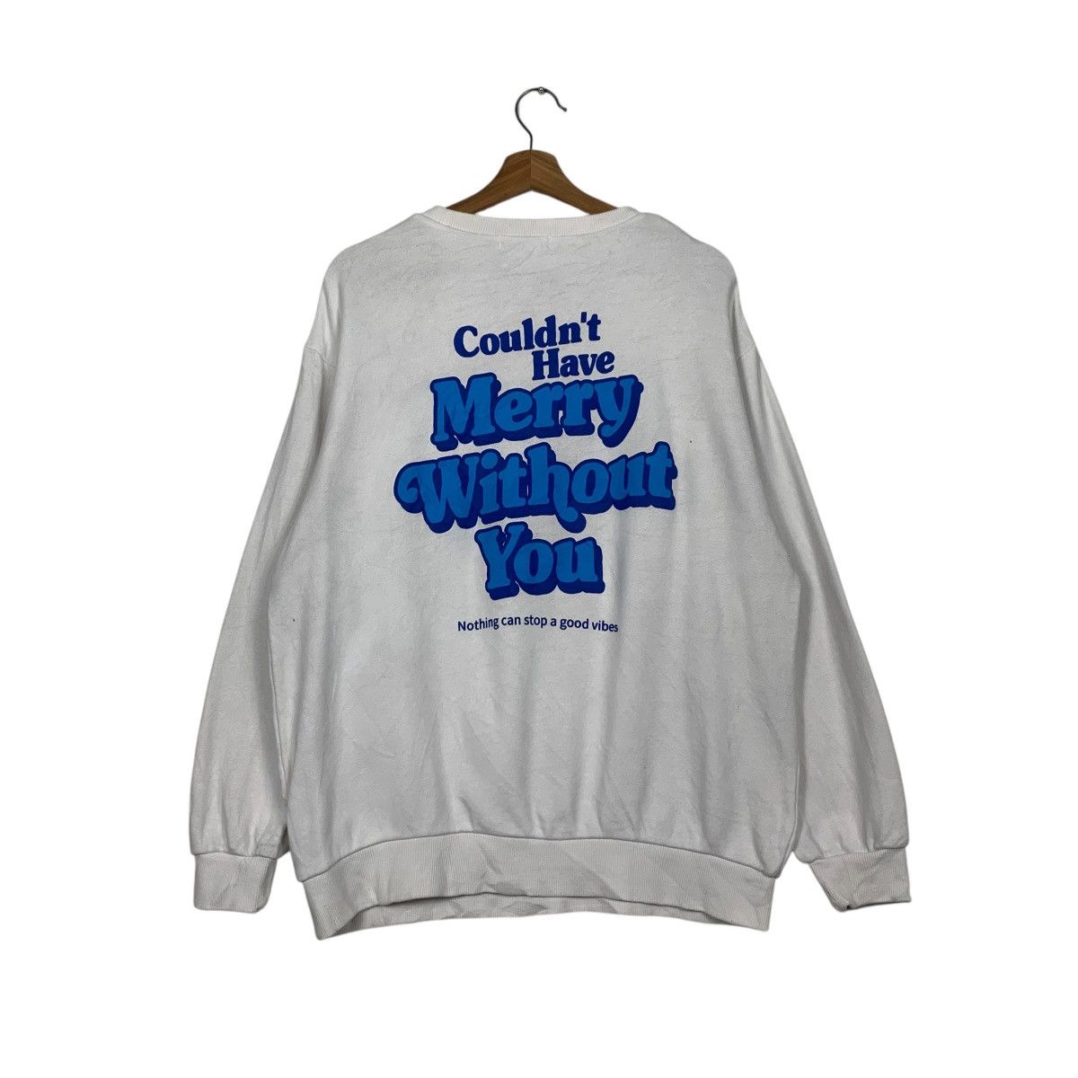 Japanese Brand WEGO Words Crewneck Sweatshirt #2418-C108 Size US M / EU 48-50 / 2 - 1 Thumbnail