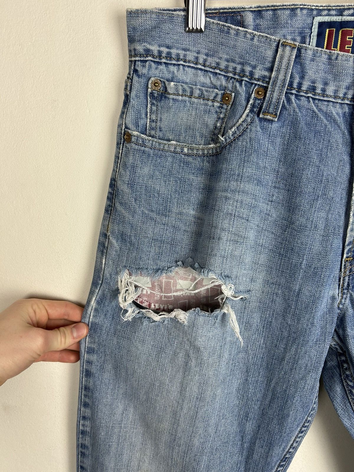 Levi's Vintage Clothing × Vintage Vintage 00s Levi’s 527 Boocut Flare Jeans Size US 34 / EU 50 - 7 Thumbnail
