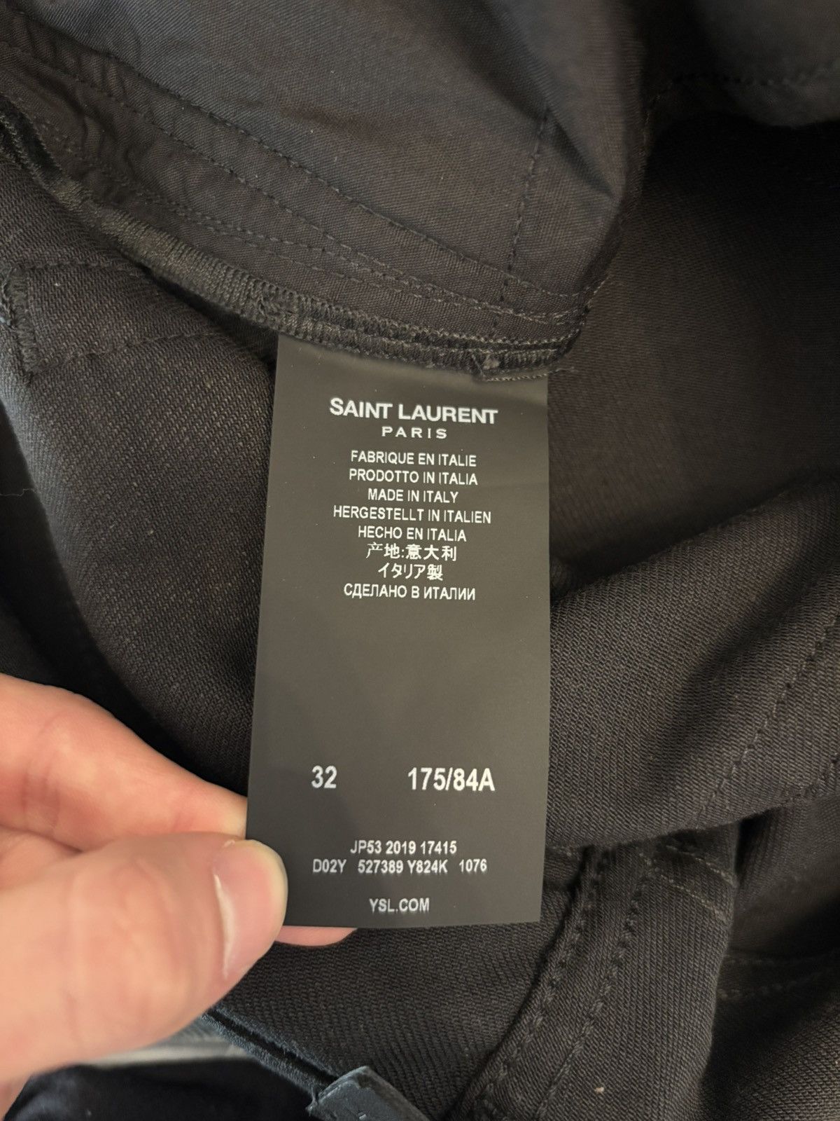 Saint Laurent Paris Saint Laurent Paris waxed jeans Size US 32 / EU 48 - 13 Thumbnail