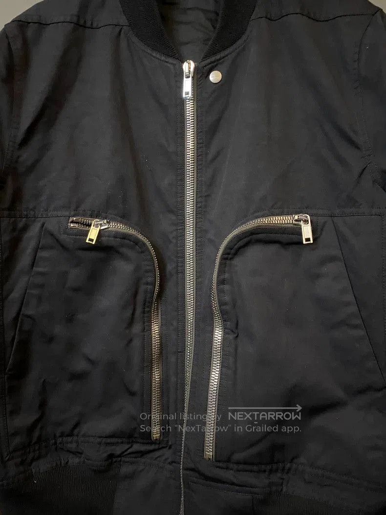 Rick Owens Rick Owens Black Bomber Jacket with Pockets. Size US L / EU 52-54 / 3 - 2 Thumbnail