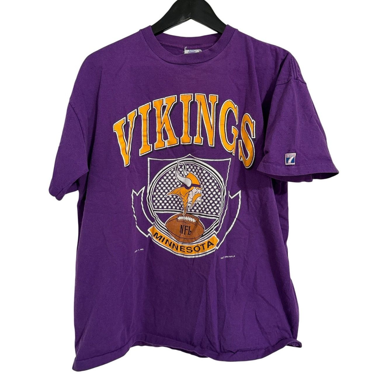 Logo 7 Vintage Minnesota Vikings Single-Stitch T-shirt Men's size M Size US M / EU 48-50 / 2 - 1 Thumbnail