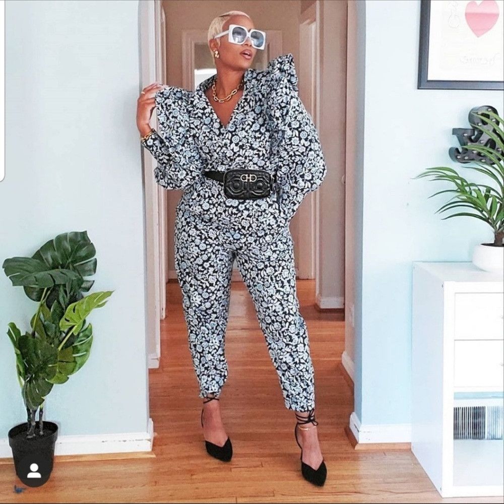 Zara 🦋Bloggers Favorite🦋 Zara Floral Jumpsuit Size M Size M / US 6-8 / IT 42-44 - 3 Thumbnail