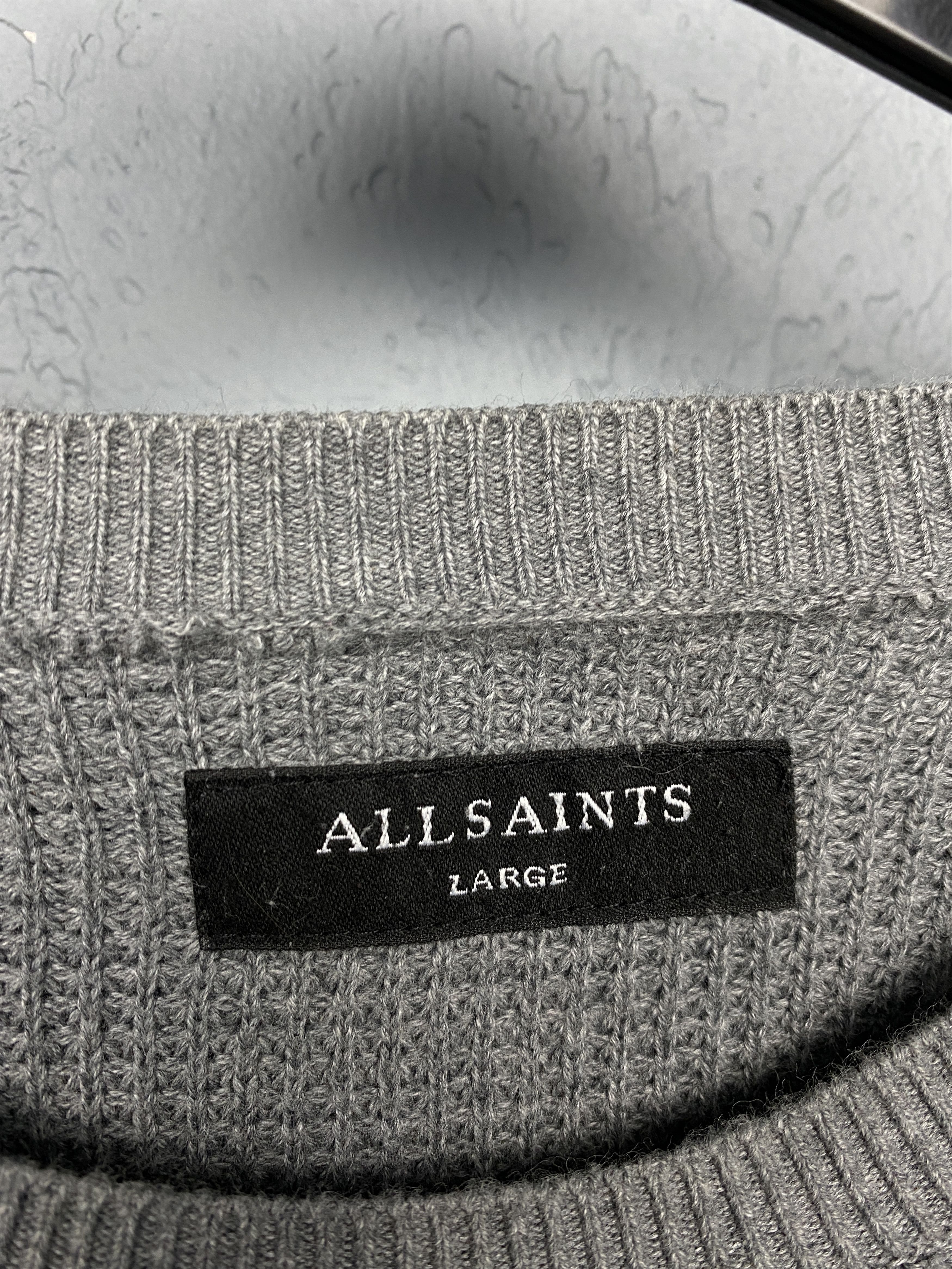Allsaints Allsaints Mens Rias Crew Neck Knit Sweater Y2K Size US L / EU 52-54 / 3 - 4 Thumbnail