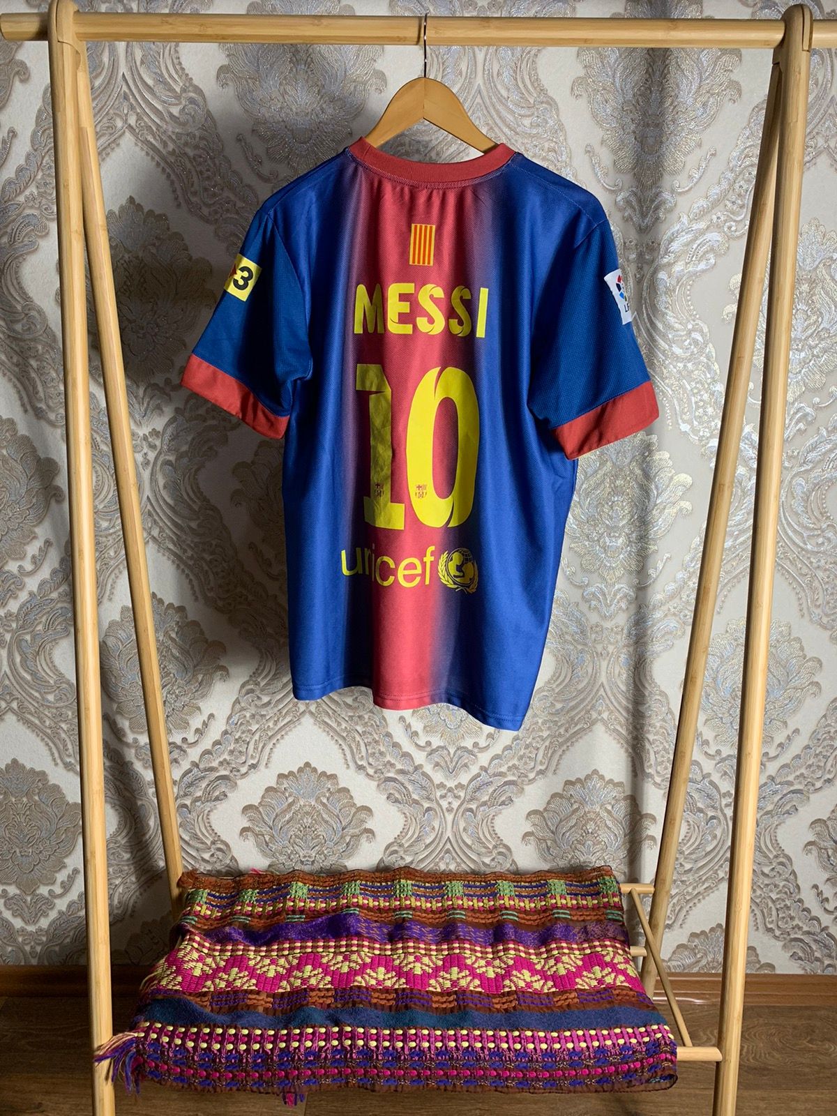 Pre-owned F C Barcelona X Soccer Jersey Vintage Nike Fc Barcelona Lionel Messi 10 Soccer Jersey Y2k In Blue