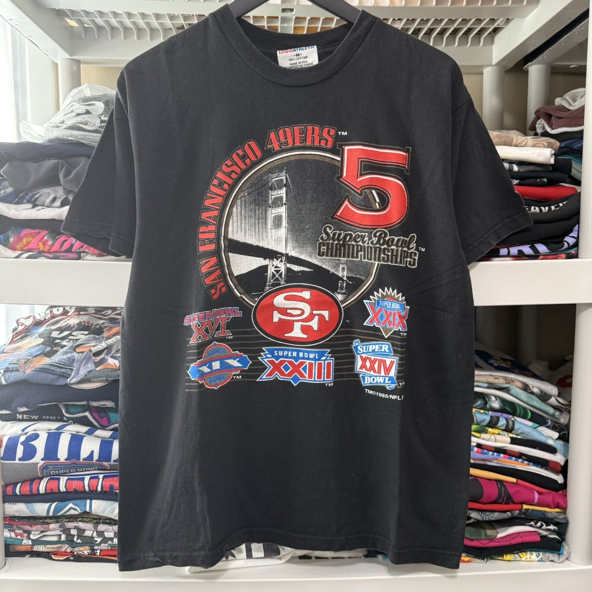 Logo Athletic × NFL × Vintage Vintage 1995 San Francisco 49ers Super Bowl Shirt Medium M Size US M / EU 48-50 / 2 - 1 Thumbnail