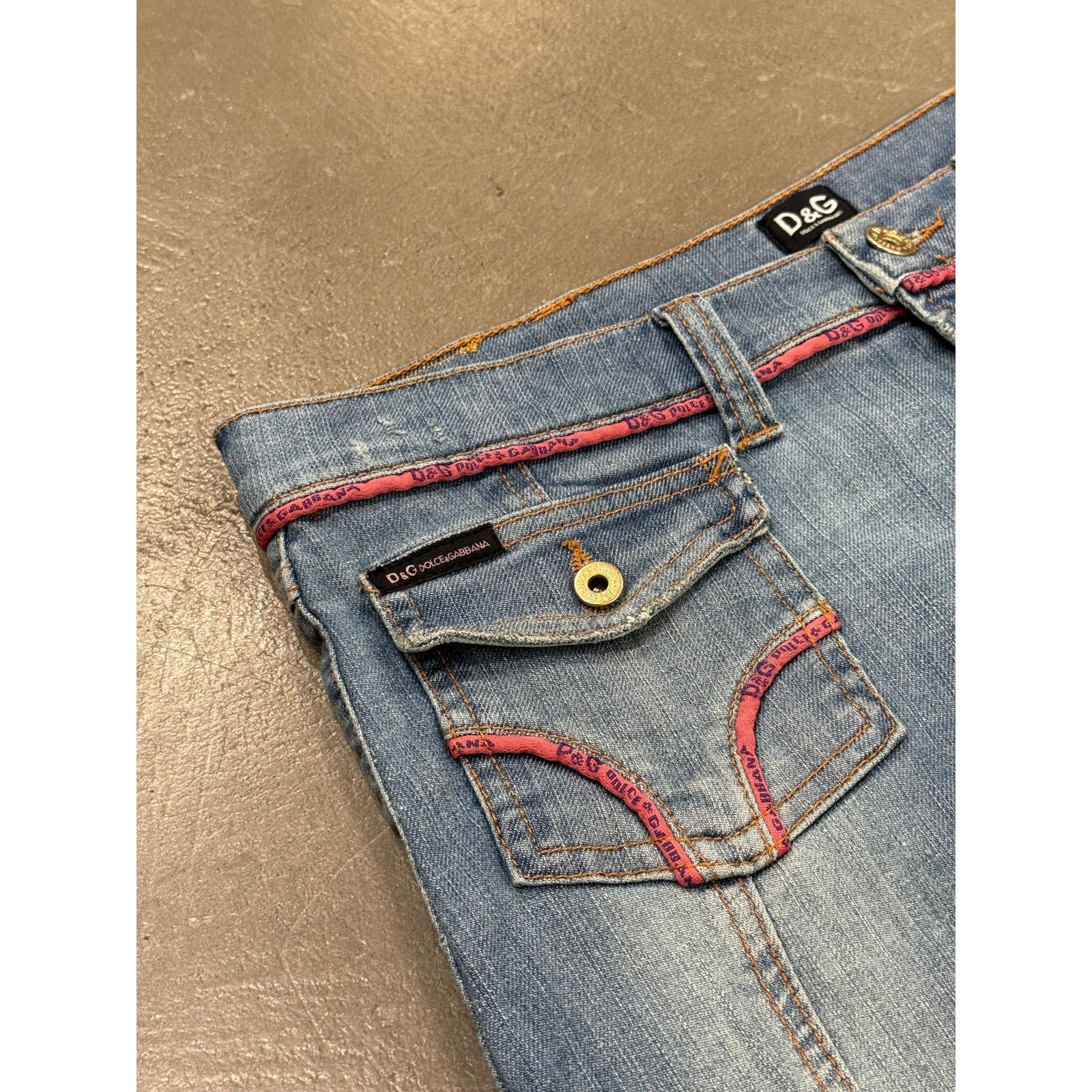 Dolce & Gabbana S/S 2005 Dolce & Gabbana mini denim skirt Size 30" / US 8 / IT 44 - 4 Thumbnail
