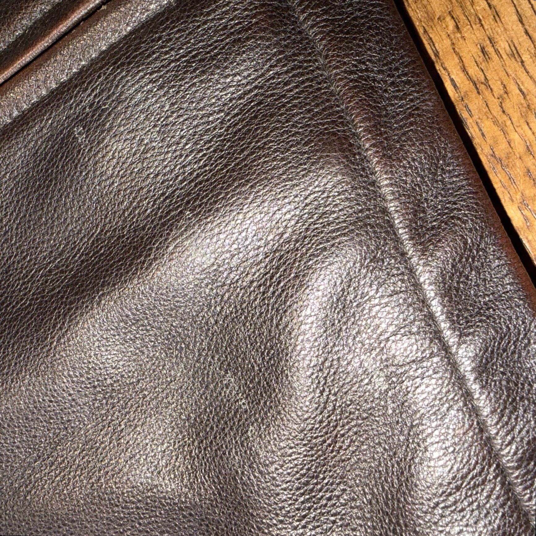 Vintage Members Mark Leather Jacket Mens XL Brown Genuine Cowhide Zip Front Quilted Moto Bomber Biker Size US XL / EU 56 / 4 - 5 Thumbnail