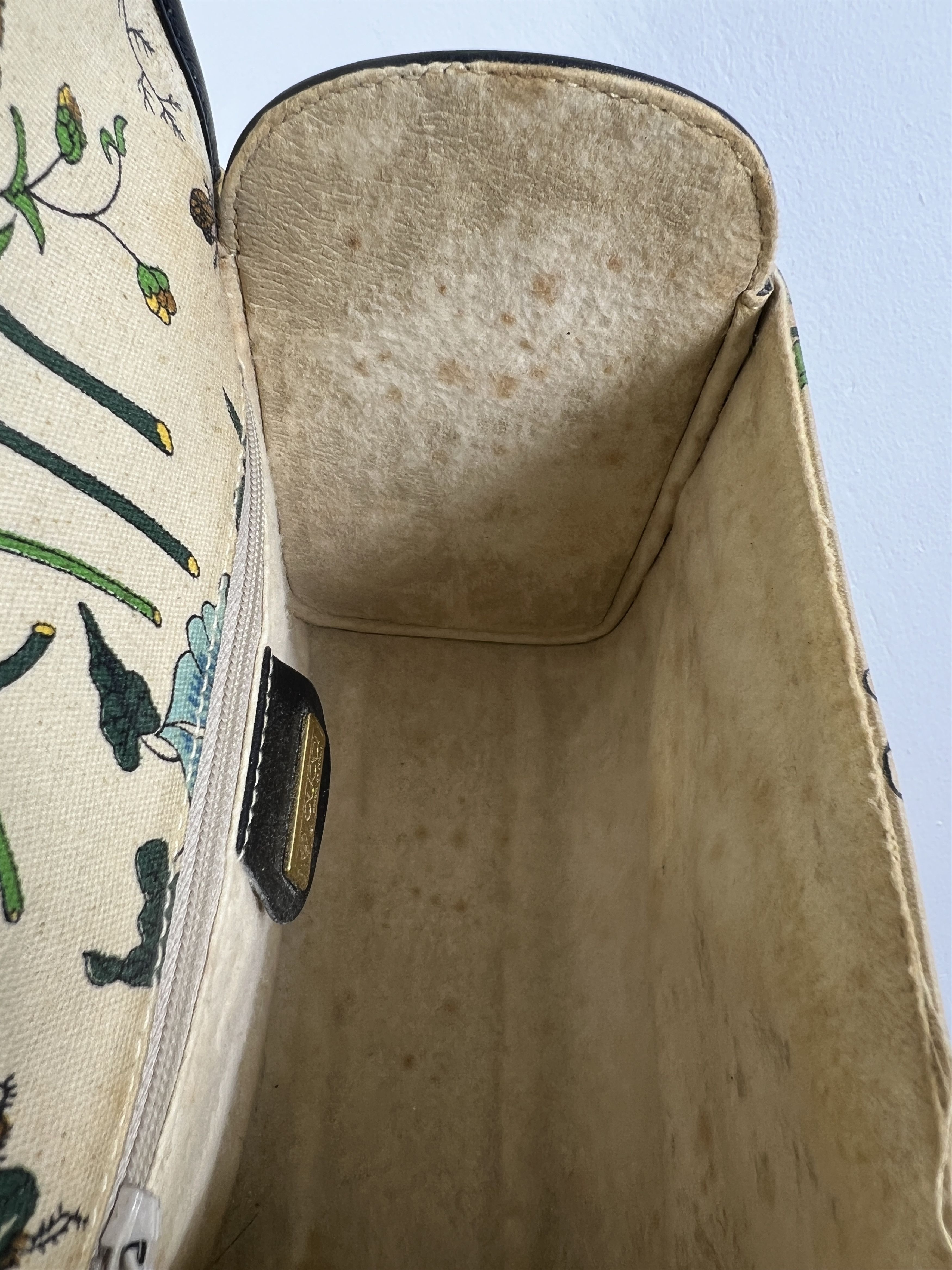 Gucci Vintage GUCCI Floral Printed Canvas Shoulder Bag Size ONE SIZE - 16 Thumbnail