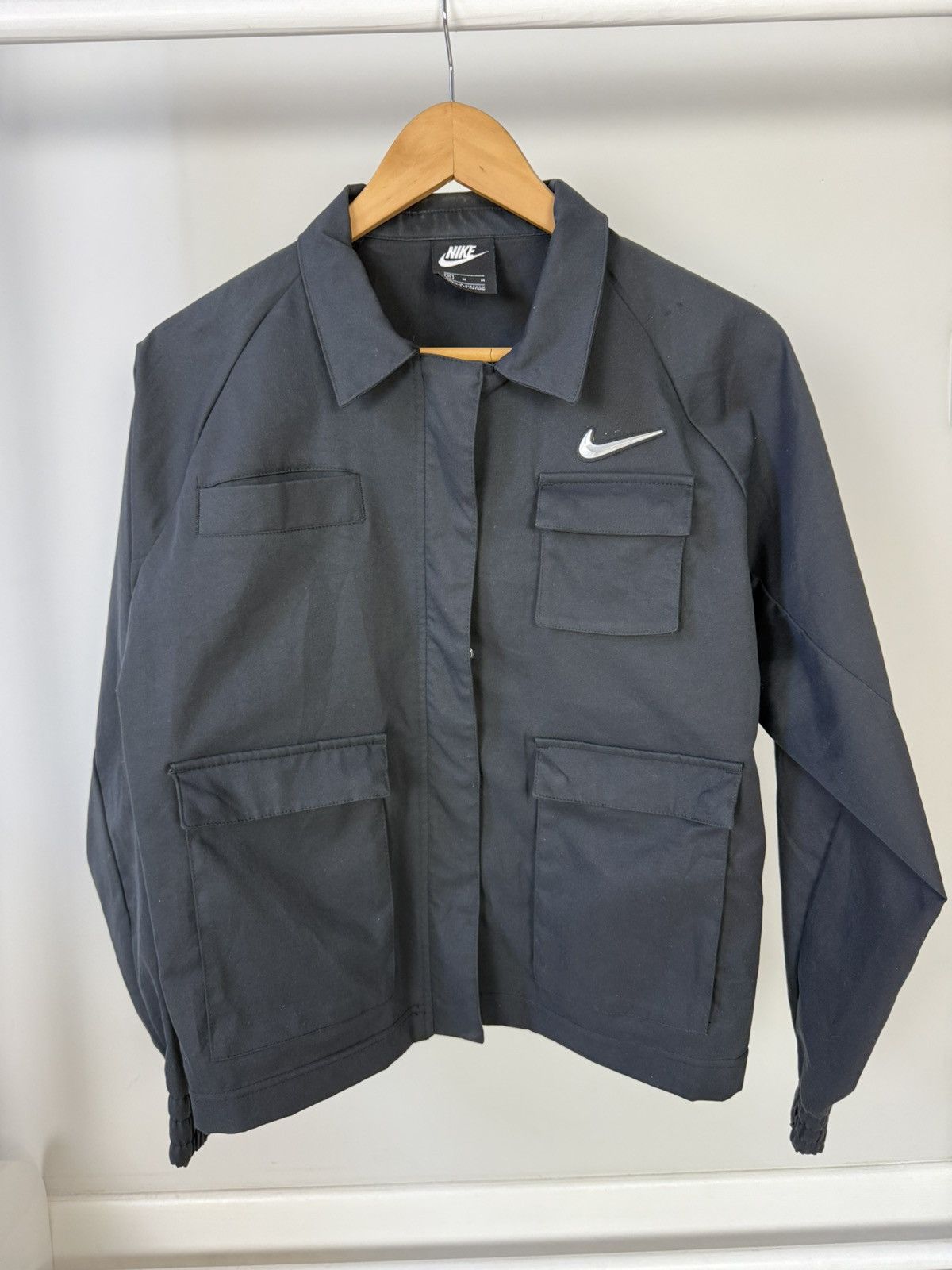 Nike Nike Sportswear Swoosh Woven Jacket CZ8898-010 Size M / US 6-8 / IT 42-44 - 1 Thumbnail