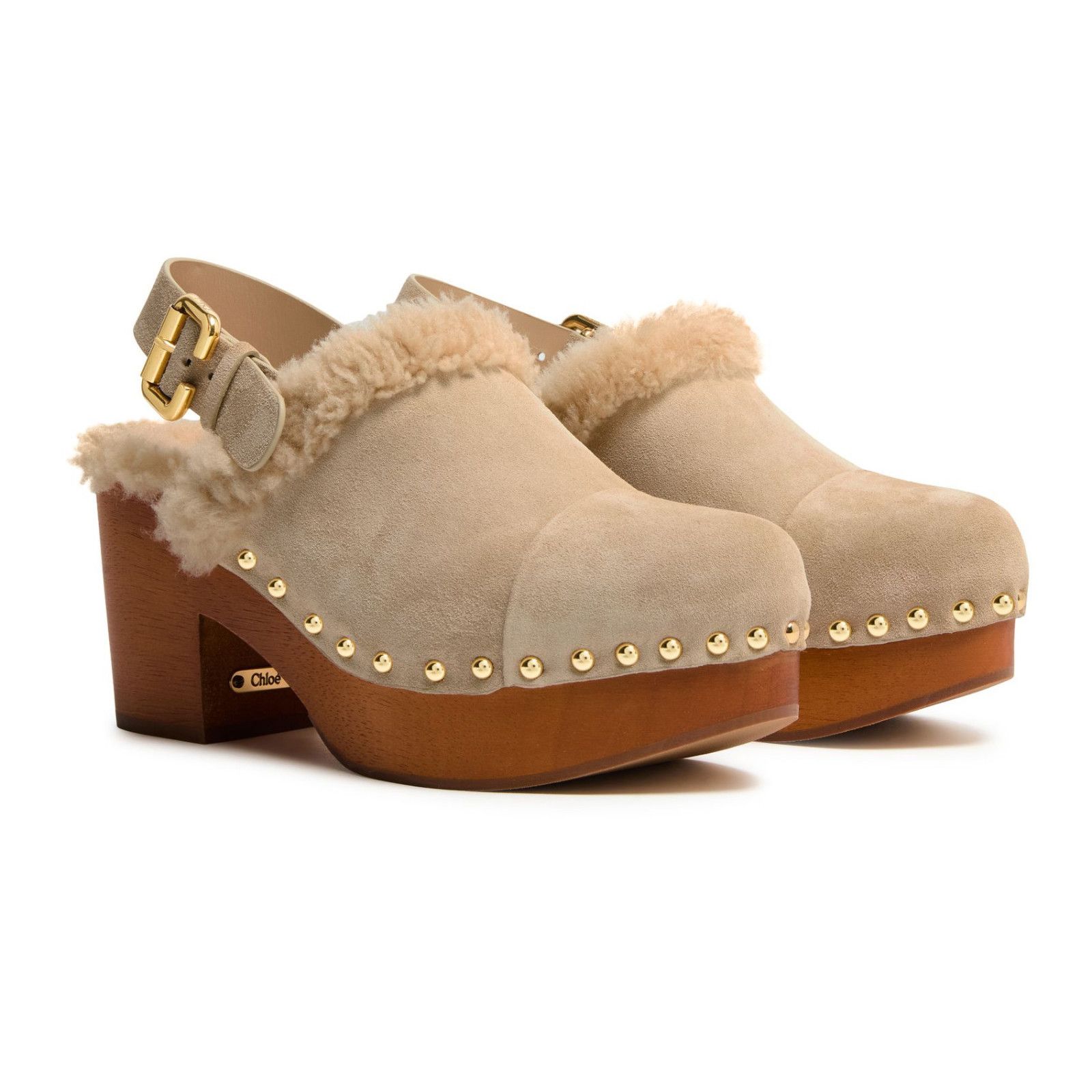 Chloe Chloe Jeannette Gray Clogs New & Authentic (Euro Size:8;) Size US 8 / IT 38 - 2 Thumbnail