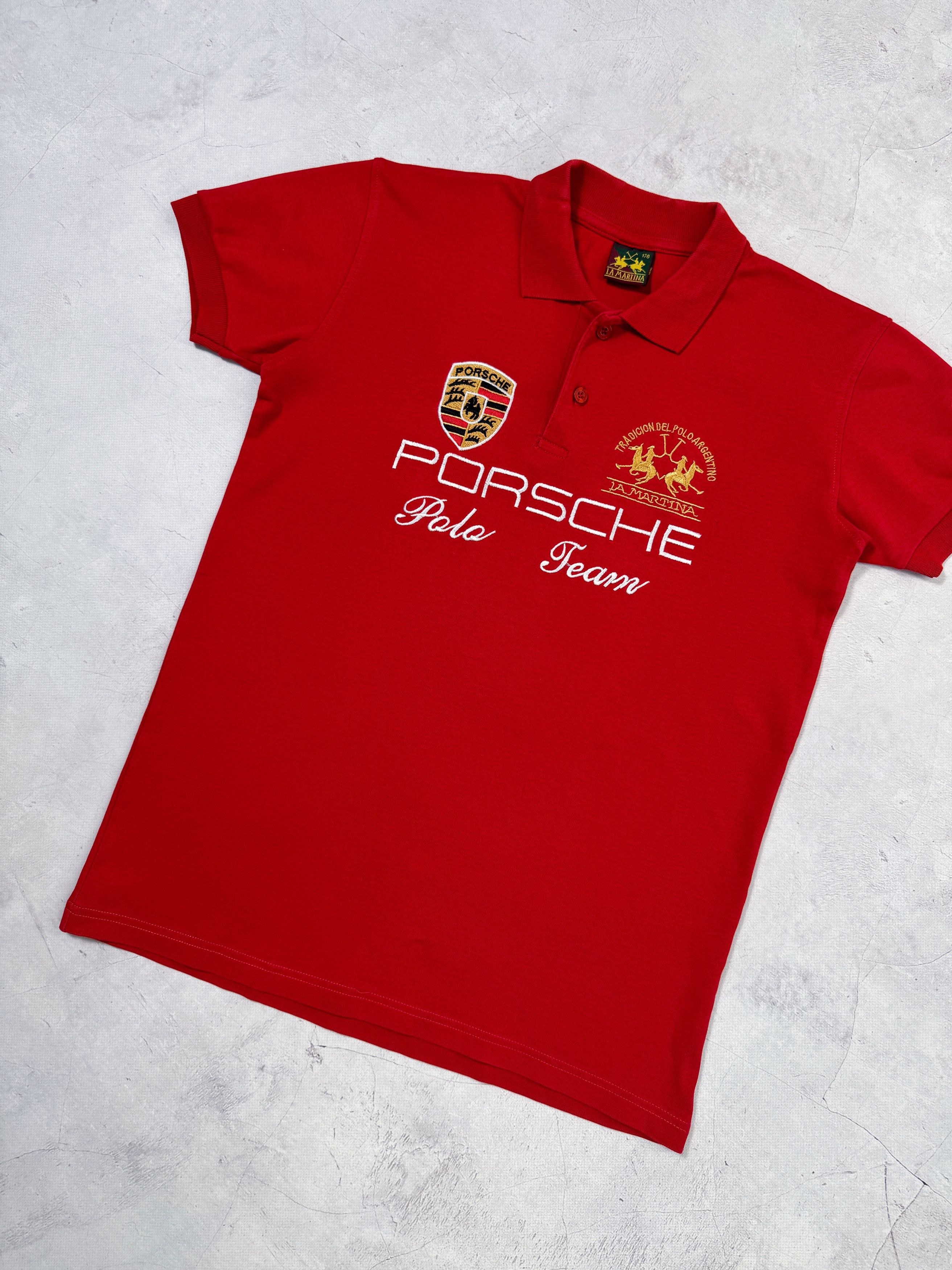La Martina Vintage La Martina Polo T-Shirt Porsche Team Size US S / EU 44-46 / 1 - 2 Thumbnail