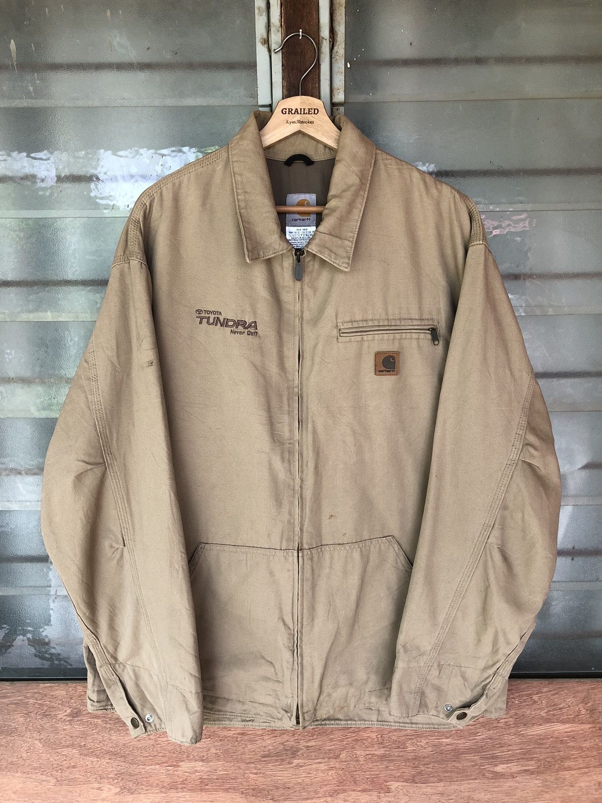 Carhartt × Carhartt Wip Vintage Carhartt Workwear Toyota Tundra Never Quit Jacket Size US XL / EU 56 / 4 - 1 Thumbnail