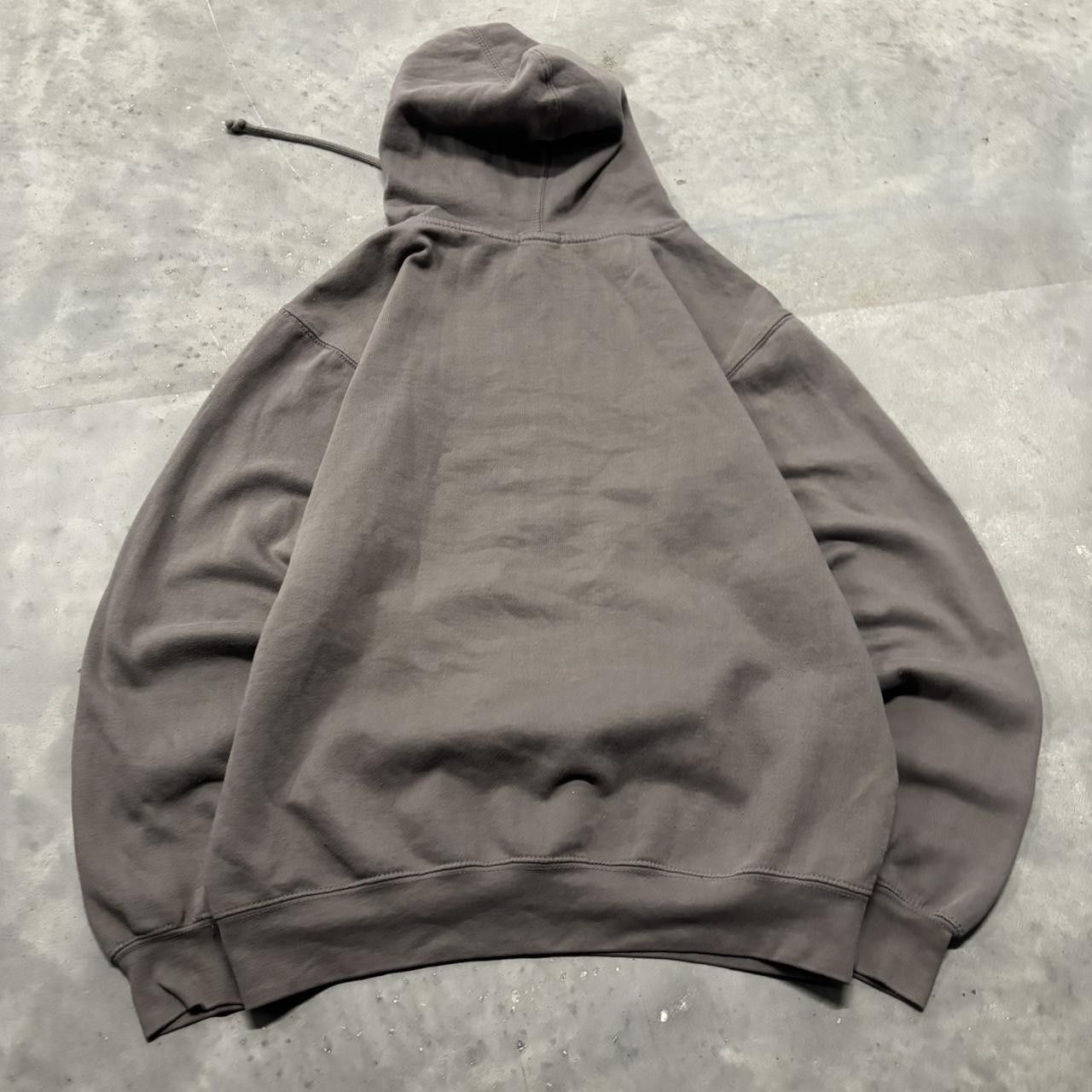 Japanese Brand × Vintage Crazy Vintage Y2K/2000s Faded Grey Blank Russell Style Essential Hoodie! Size US M / EU 48-50 / 2 - 7 Thumbnail