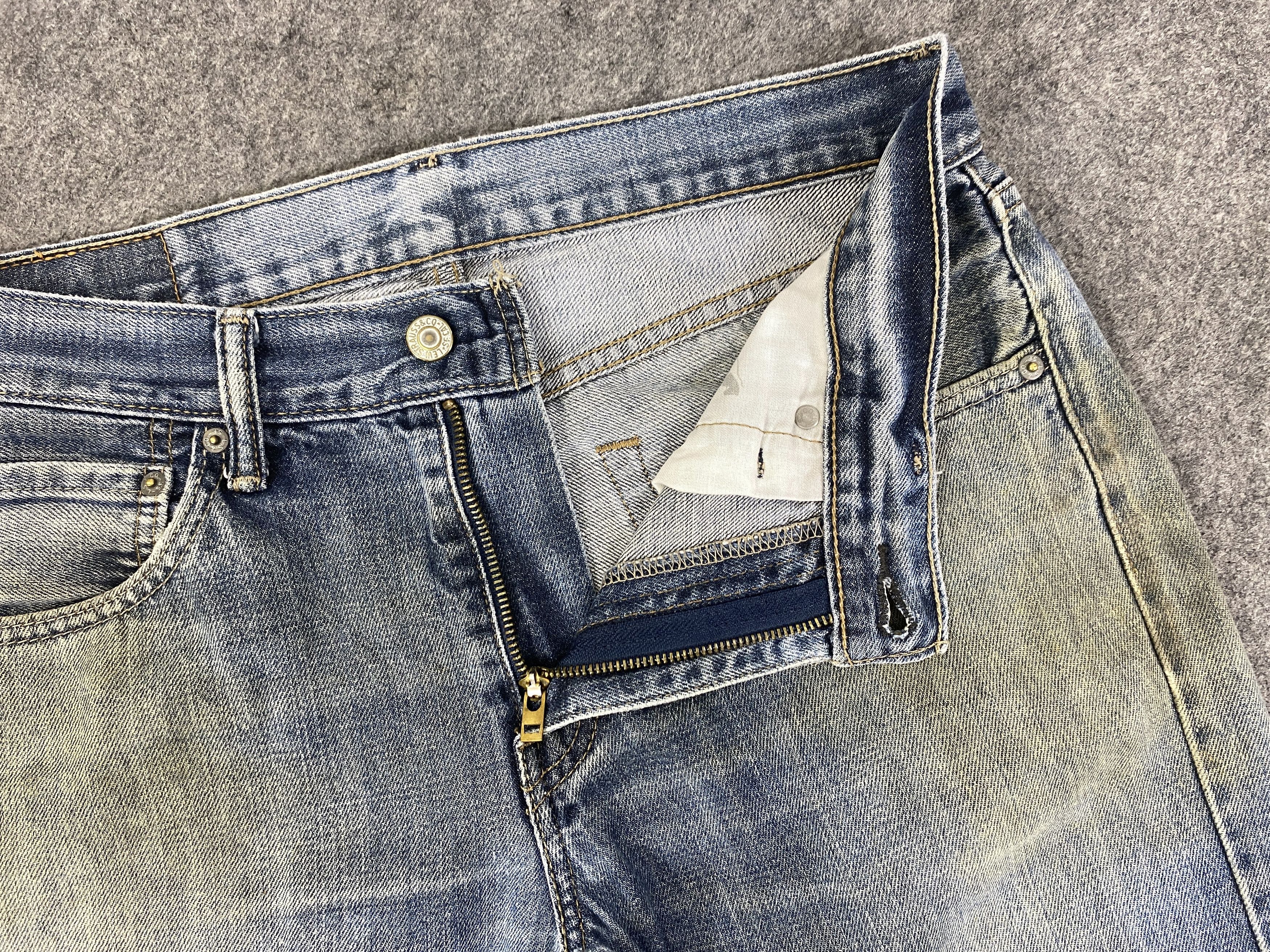 Levi's Dirty Faded Blue Vintage Levis 527 Flare Jeans 32x29 -JN3204 Size US 32 / EU 48 - 6 Thumbnail