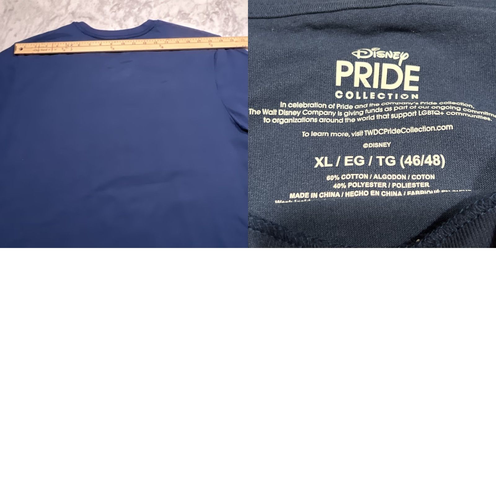 Disney Disney Pride Shirt Mens XL 46/48 Mickey Mouse Be Proud Rainbow Pride Tee Shirt Mens XL Multicolor Disney Pride Collection Rainbow 90s Theme Mens Size US XL / EU 56 / 4 - 8 Thumbnail
