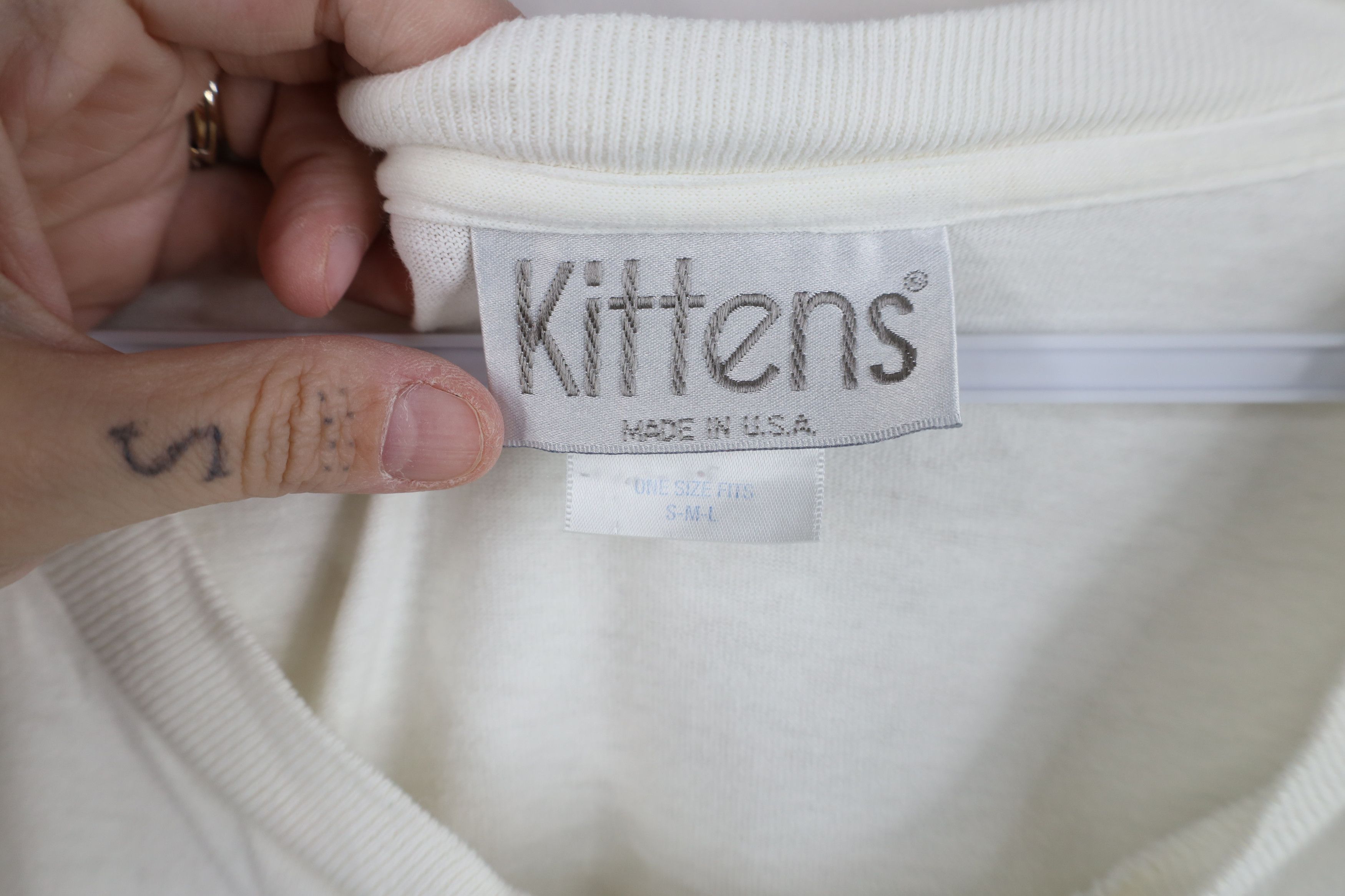 Vintage Vintage 90s Streetwear Night Gown Sleep T-Shirt White USA Size ONE SIZE - 11 Thumbnail