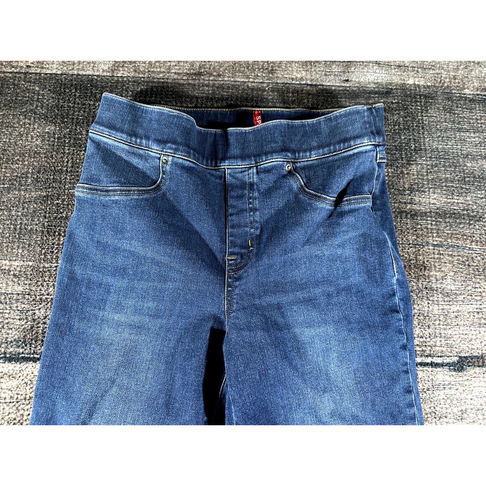 Spanx Spanx Jeans Women’s Medium Blue Skinny High Rise Dark Wash Size 32" / US 10 / IT 46 - 2 Thumbnail