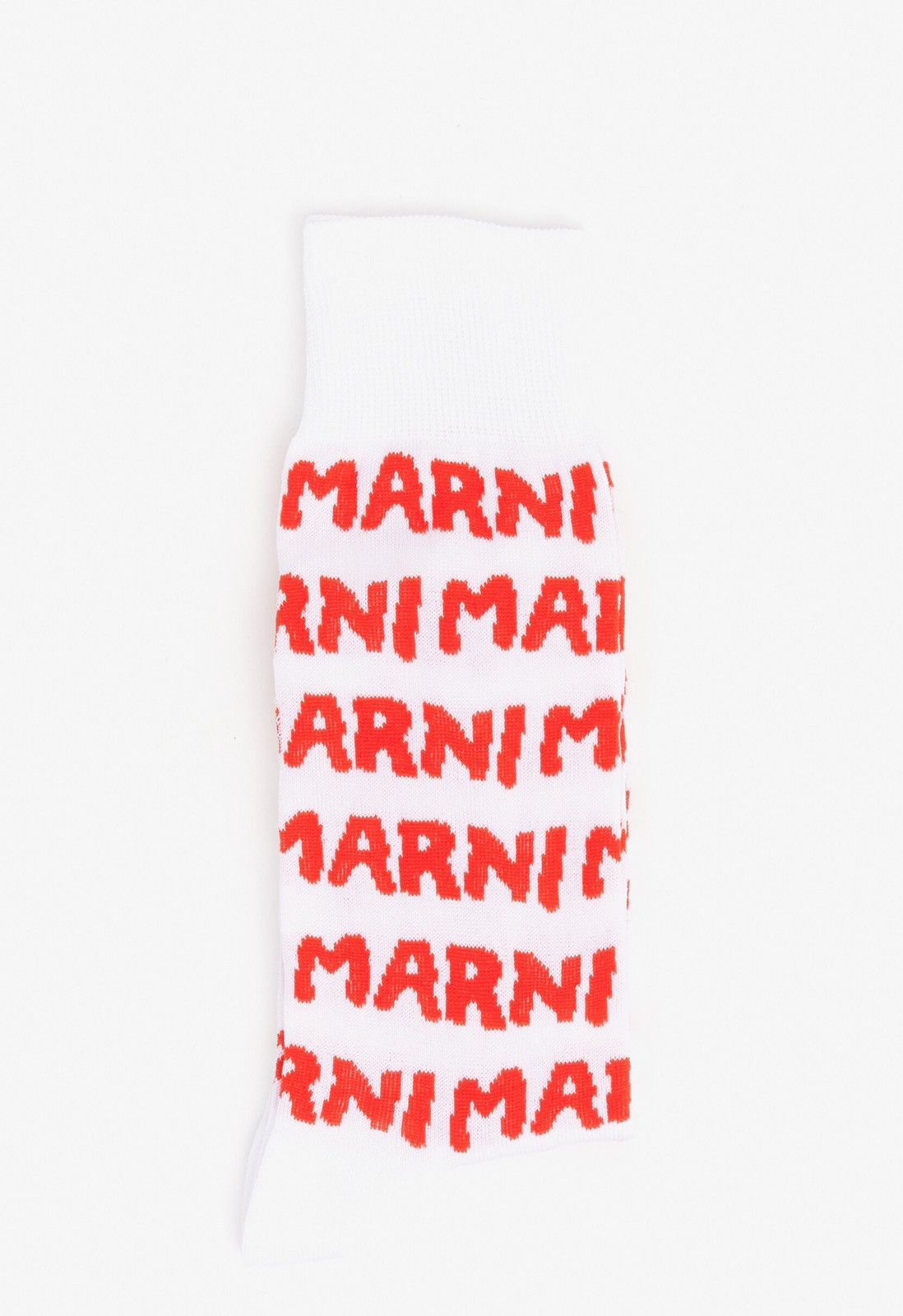 Marni Marni White Logo Jacquard Socks Size 12 Size ONE SIZE - 2 Thumbnail