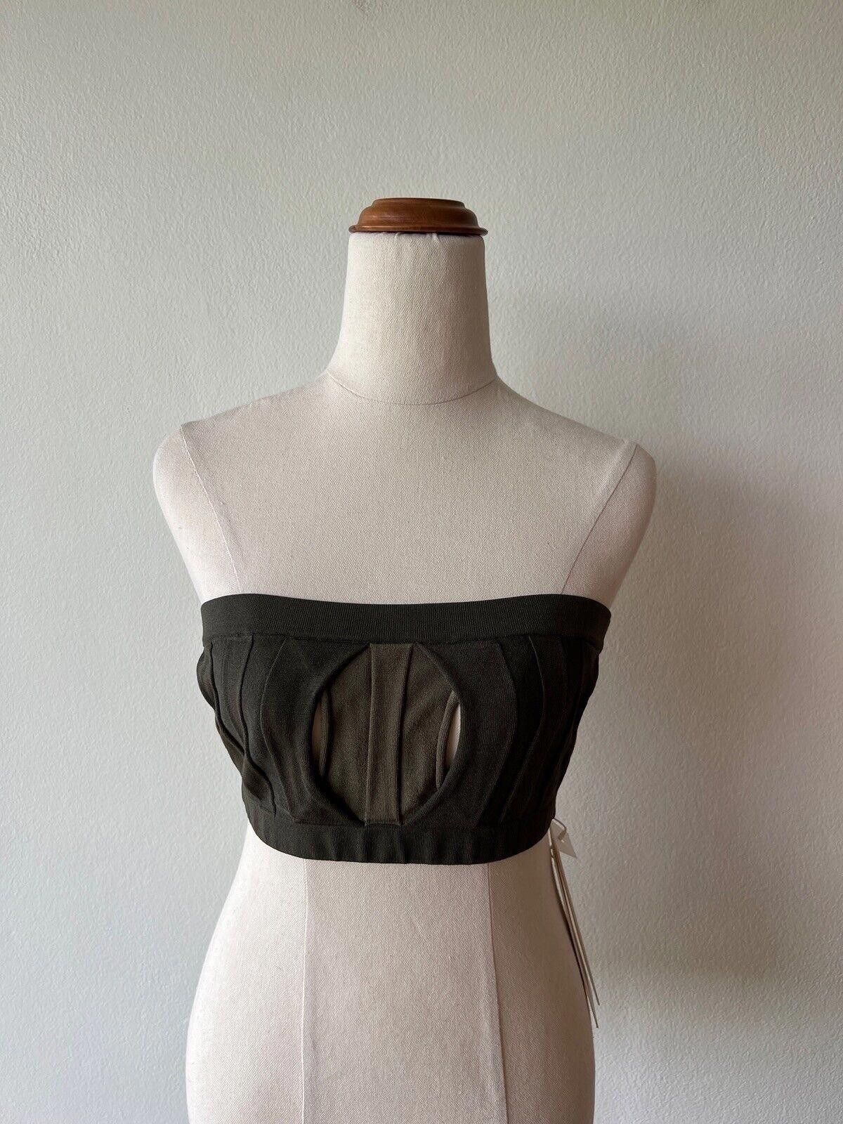 Dion Lee New dion lee double hosiery tube top crop green medium 10 Size M / US 6-8 / IT 42-44 - 1 Thumbnail