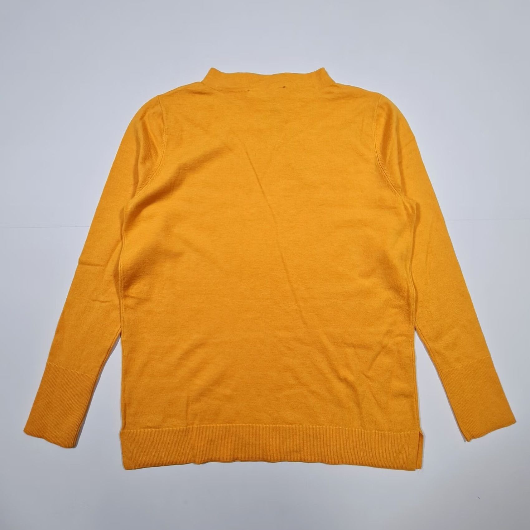 CO Betty & Co Womens Jumper Yellow 12 UK Long Sleeve Mock Neck Knit Pullover Top Size XL / US 12-14 / IT 48-50 - 6 Thumbnail