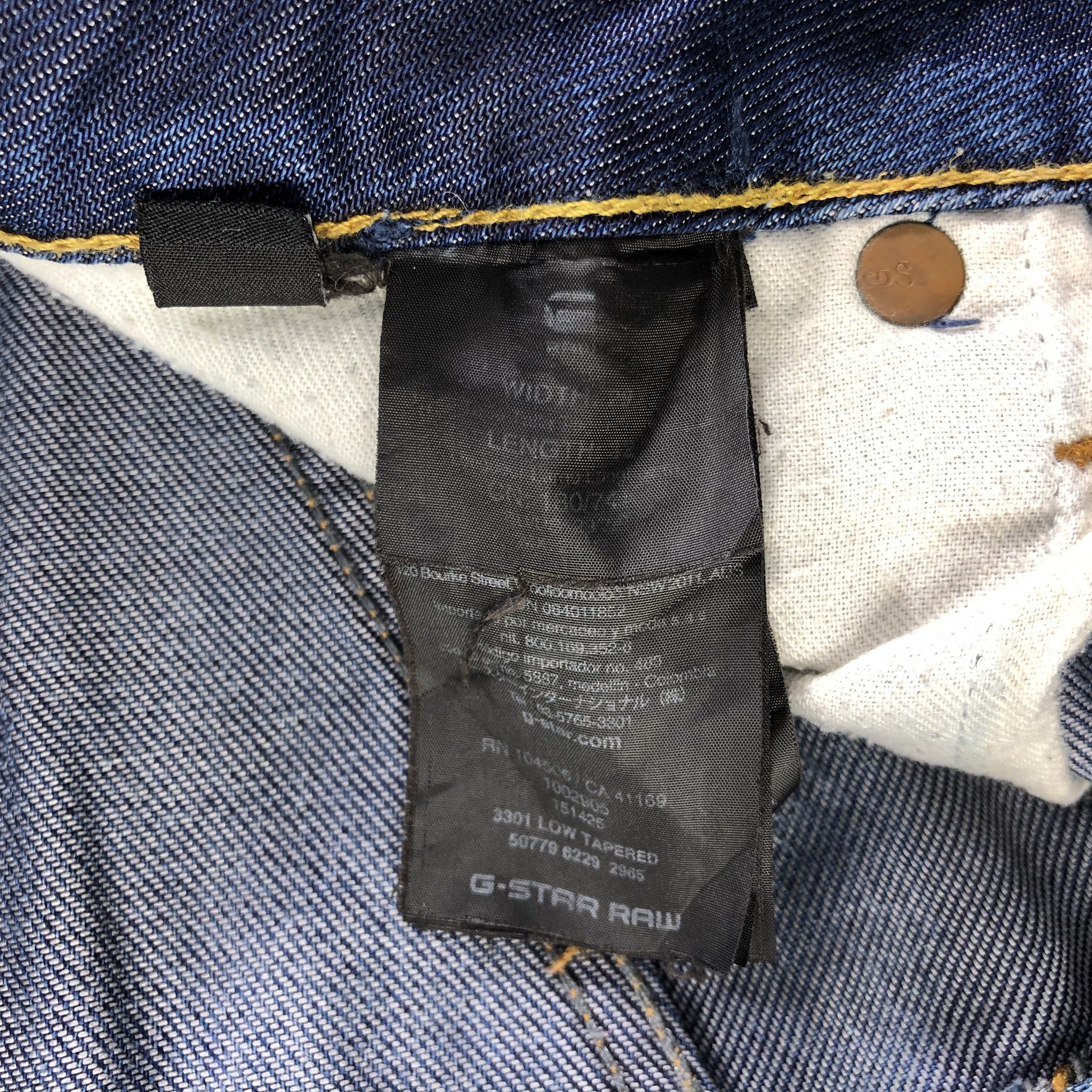 G-Star G Star Raw Jeans Faded Blue Denim KJ1850 Size US 29 - 10 Thumbnail