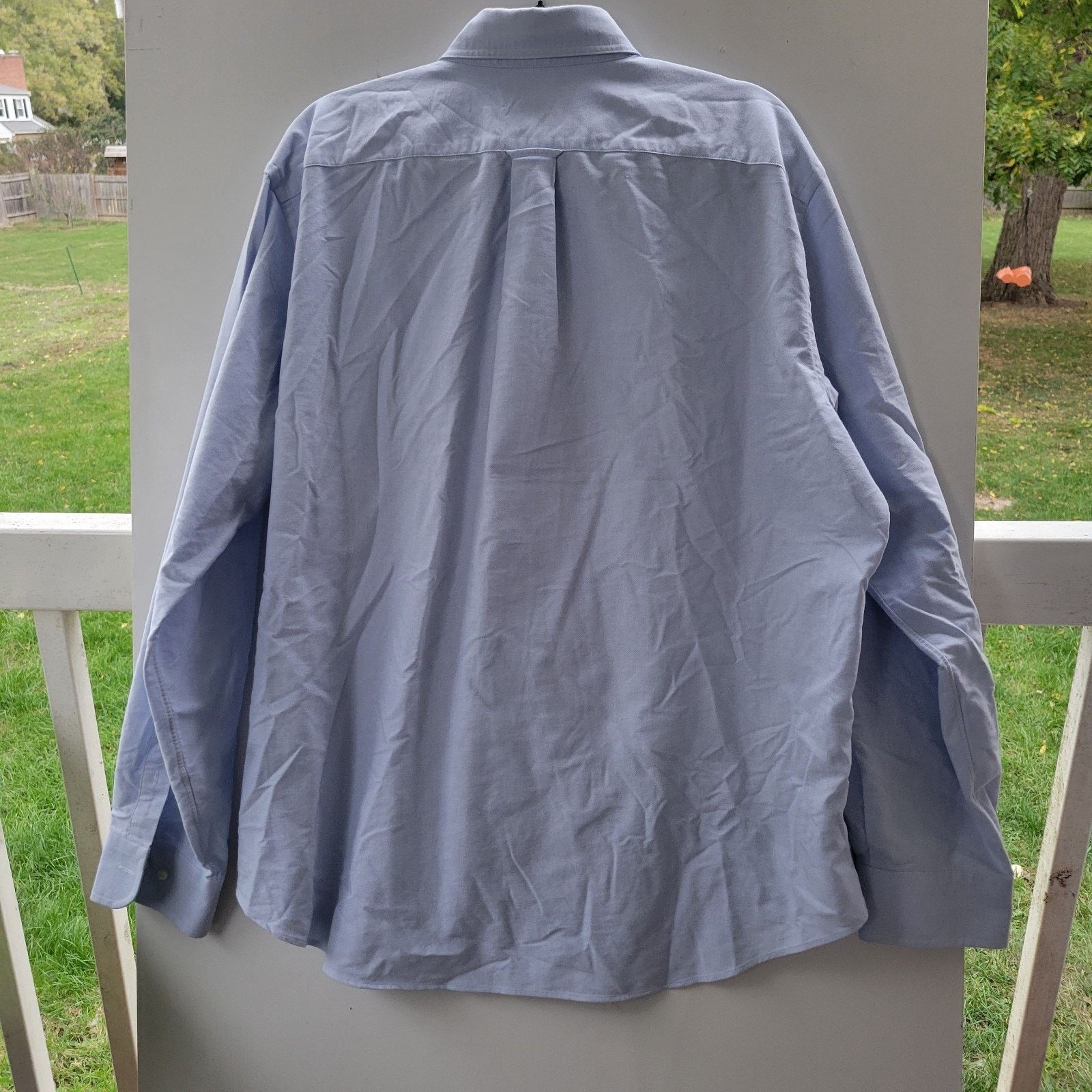 Lands' End Lands End Shirt XL (16/35) Blue Trim Fit Button Up Size US XL / EU 56 / 4 - 7 Thumbnail