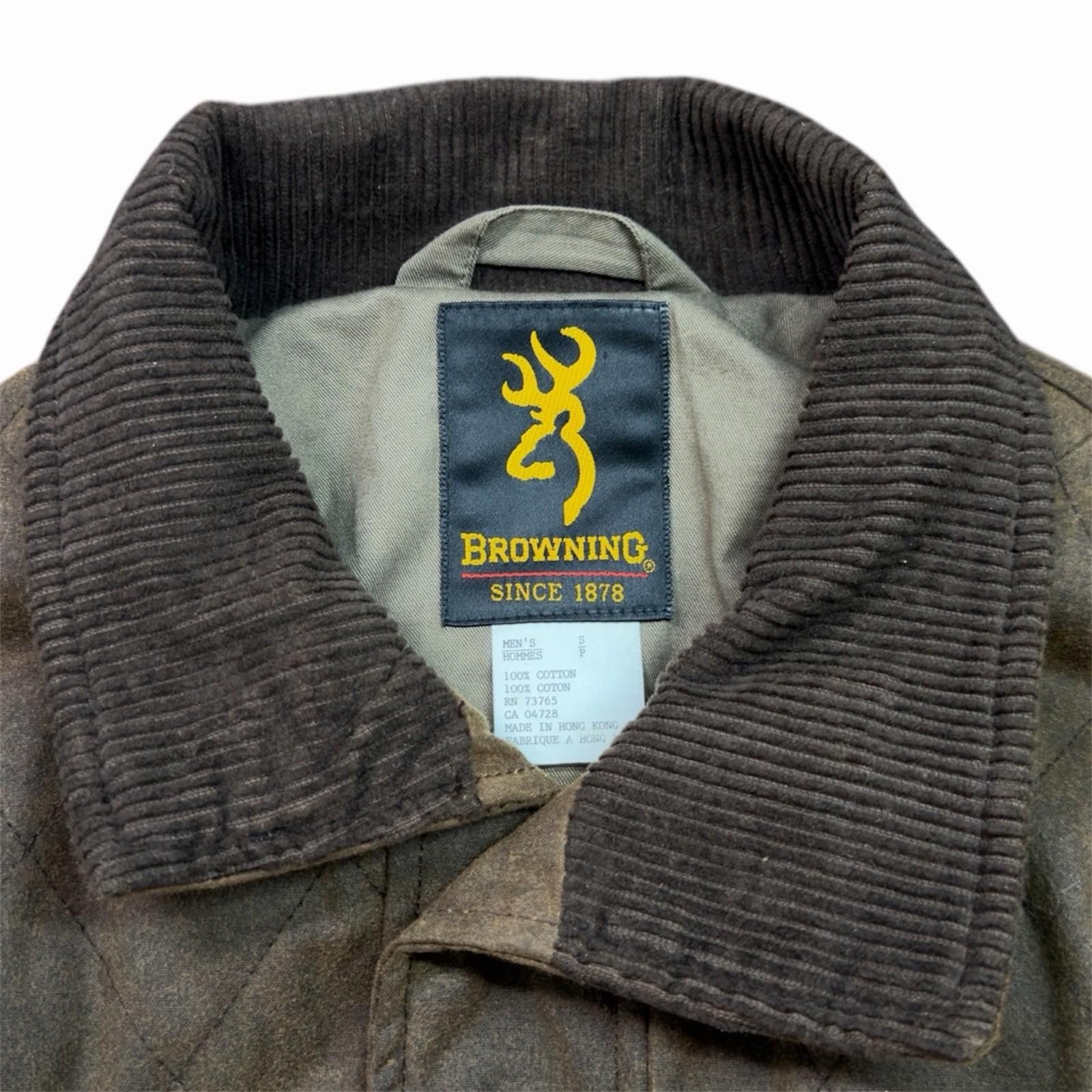 Vintage Browning Dura Wax Cotton Quilted Field Jacket Brown Large Size US L / EU 52-54 / 3 - 5 Thumbnail