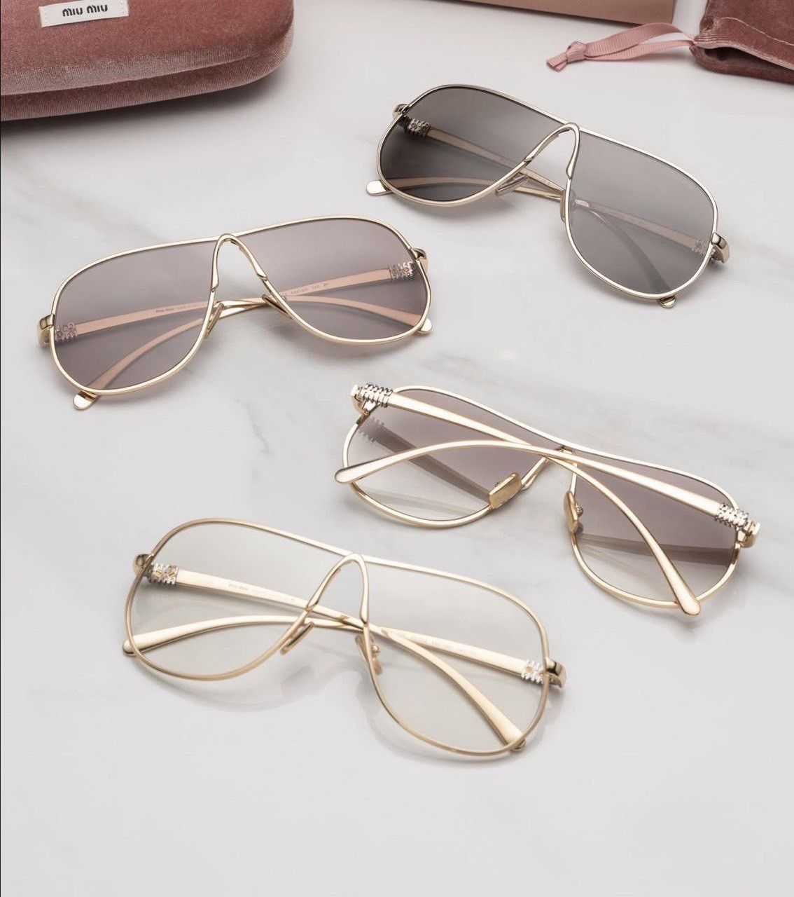 Miu Miu NEW Miu Miu sunglasses MU A56S 5AK08N Size ONE SIZE - 3 Thumbnail