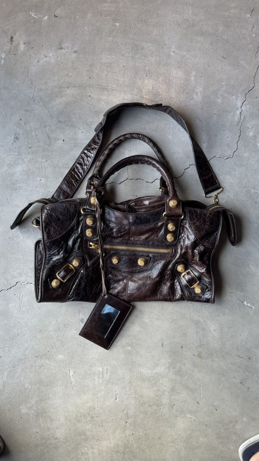 Balenciaga Balenciaga Balenciaga Brown Leather GGH Part Time Tote Size ONE SIZE - 2 Thumbnail